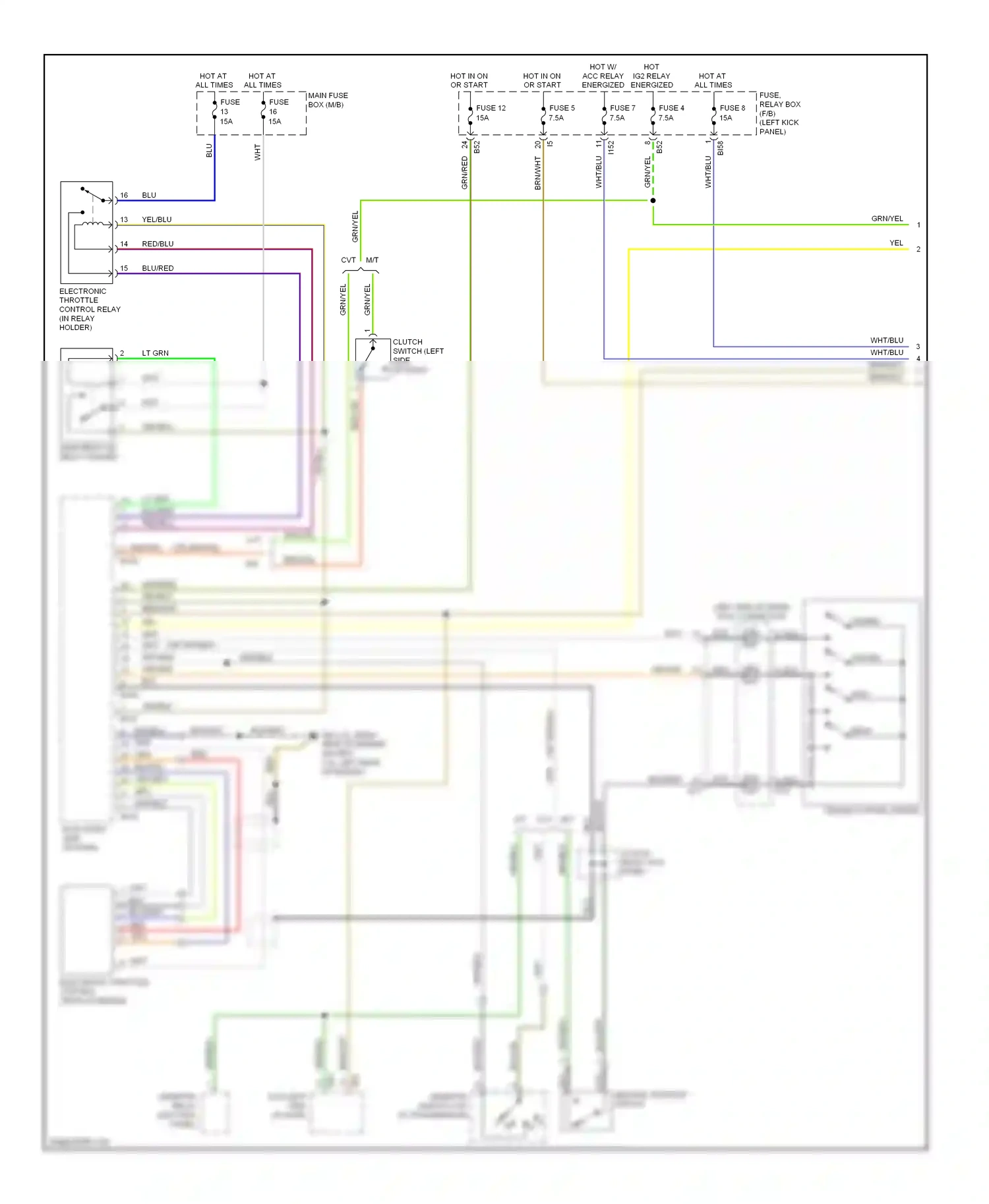 Wiring diagram blu/wht for Subaru Outback BR (2009-2012) (35 of 50)