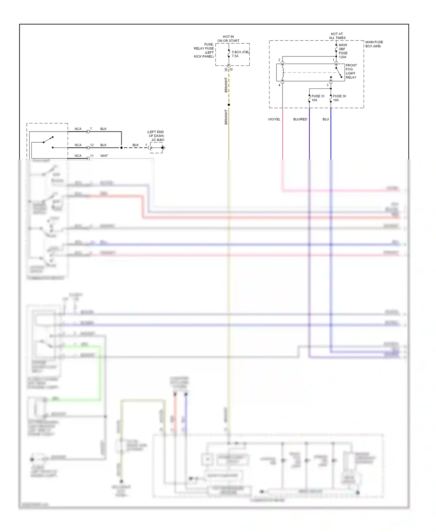 Wiring diagram brn/wht for Subaru Outback BR (2009-2012) (22 of 70)