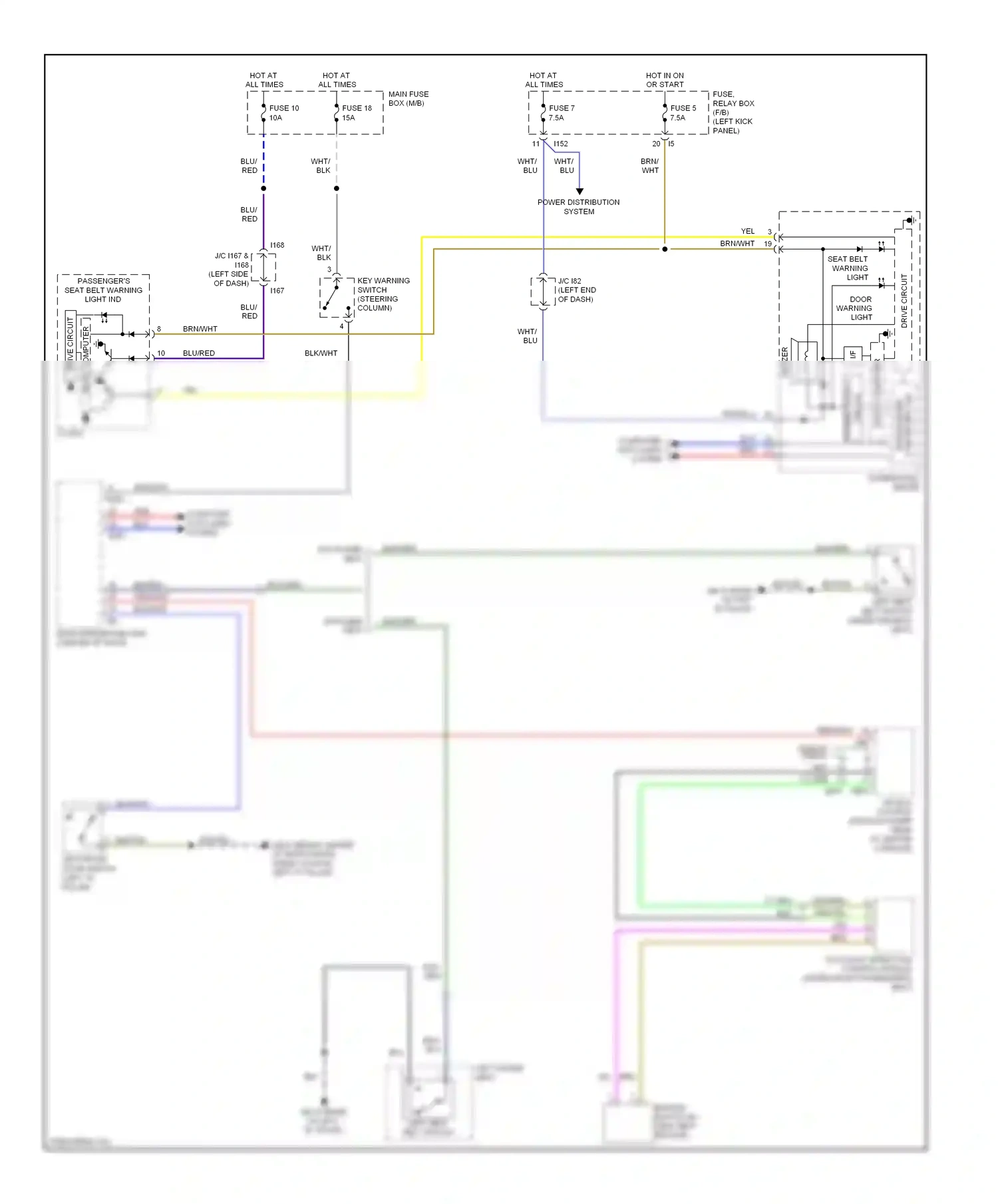 Subaru Outback BR (2009-2012) buzzer wiring diagram  (1 of 4)