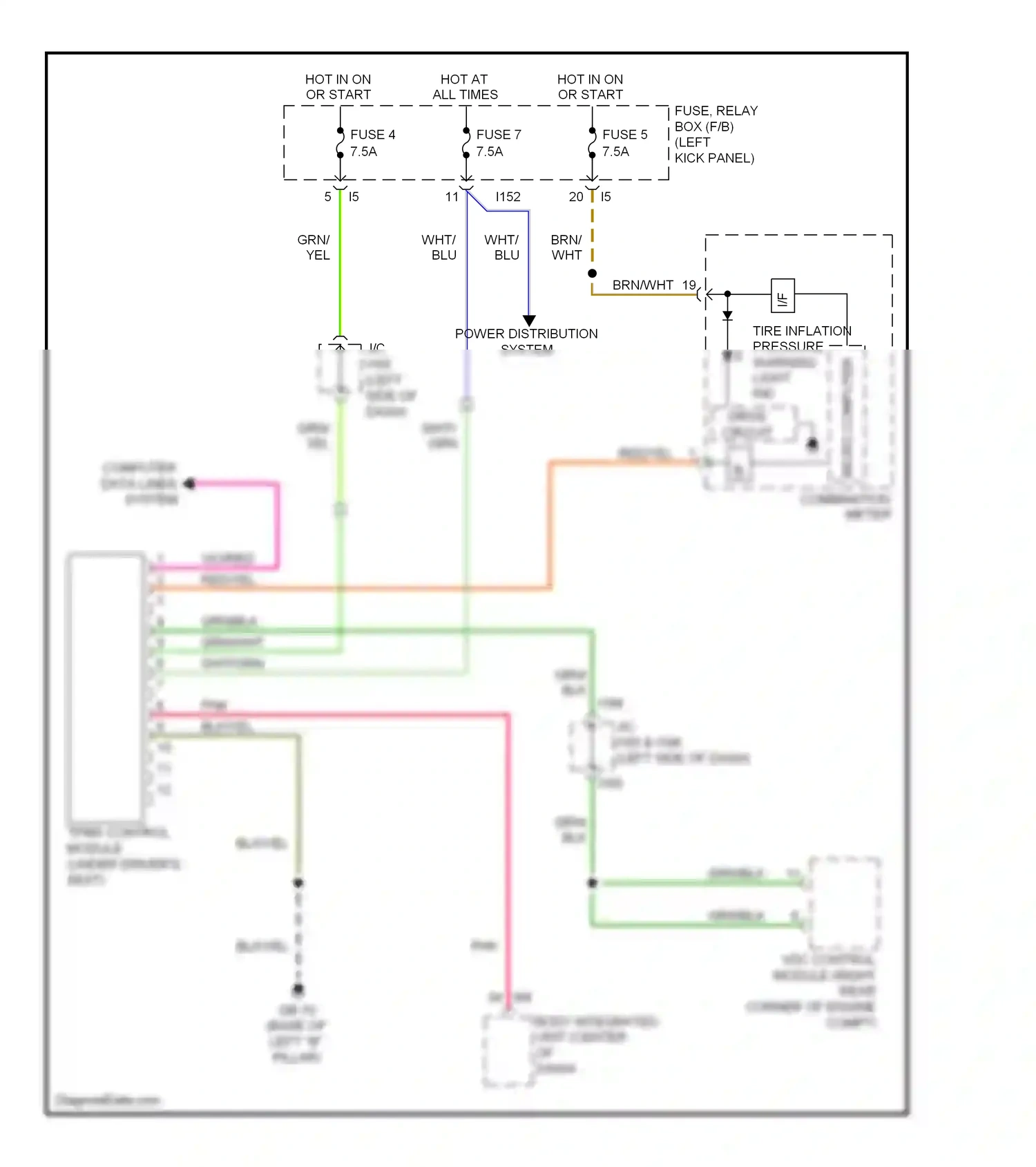 Wiring diagram computer data lines system for Subaru Outback BR (2009-2012) (40 of 56)