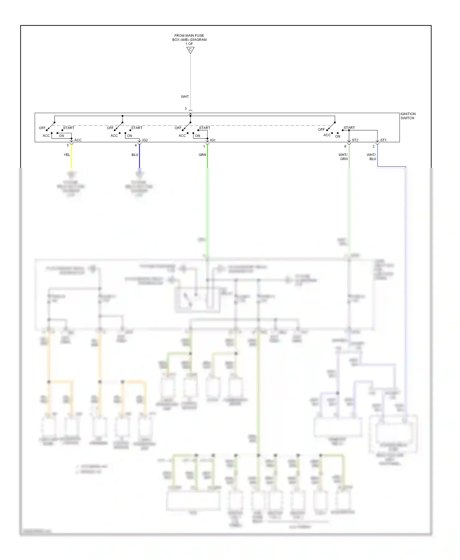Wiring diagram except 3.6l 3.6l for Subaru Outback BR (2009-2012) (1 of 1)
