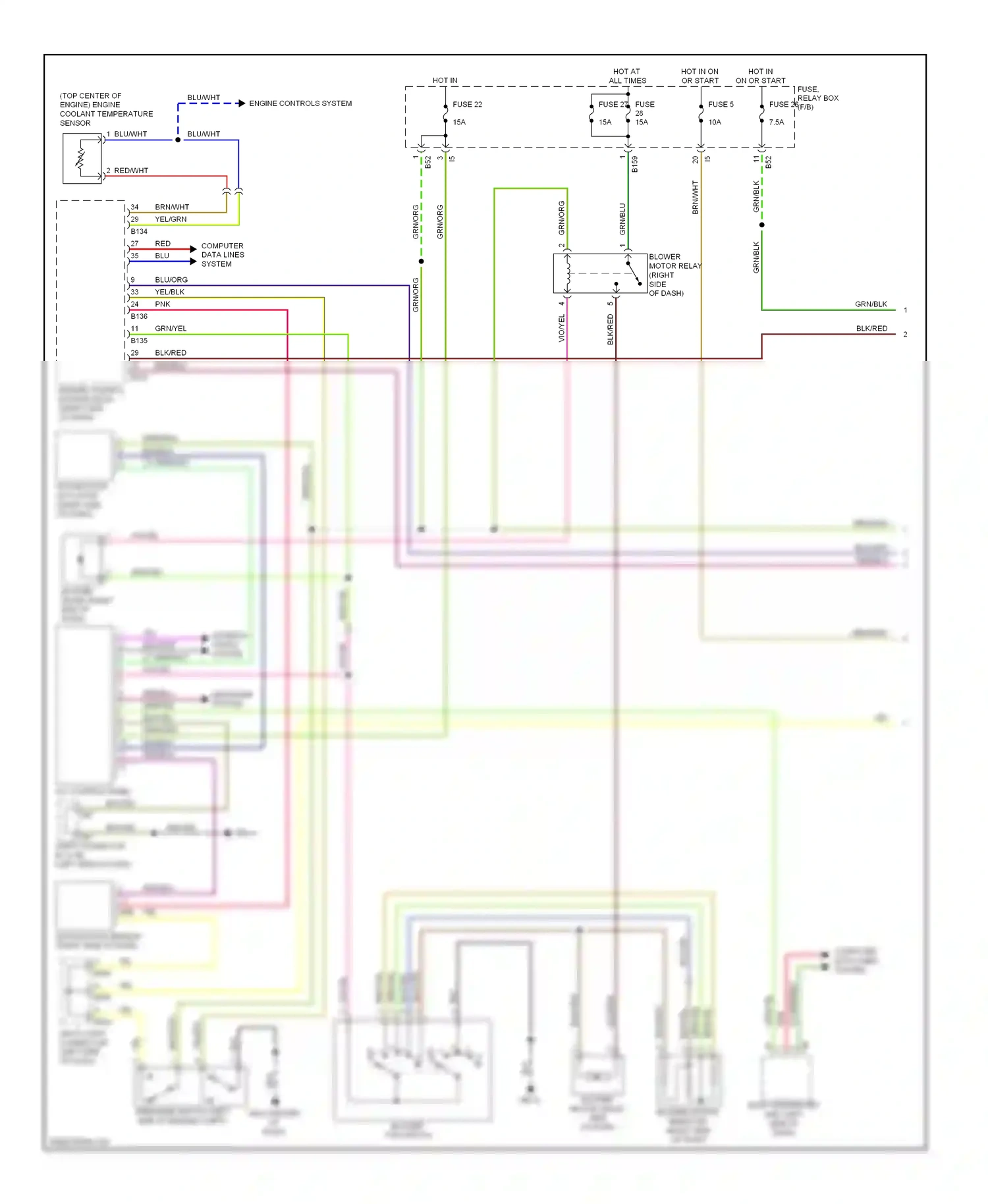 Wiring diagram fuse 22 for Subaru Outback BR (2009-2012) (8 of 12)