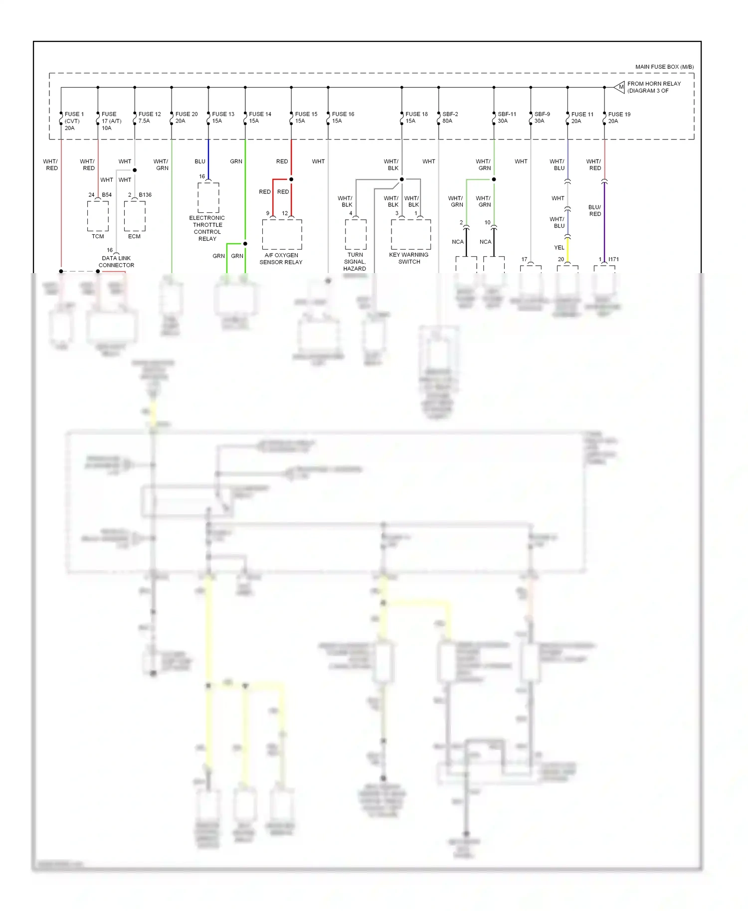 Wiring diagram fuse 6 for Subaru Outback BR (2009-2012) (7 of 13)