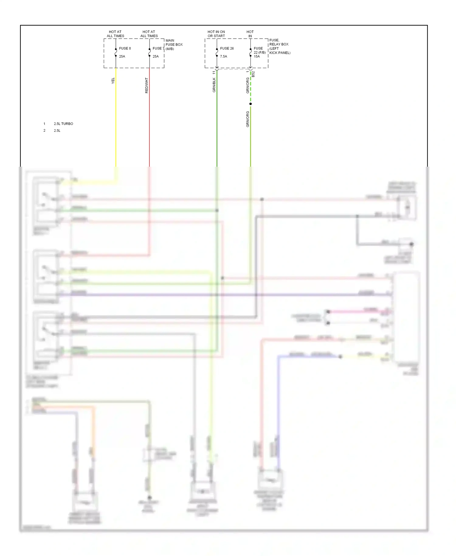 Wiring diagram fuse 7 for Subaru Outback BR (2009-2012) (14 of 29)