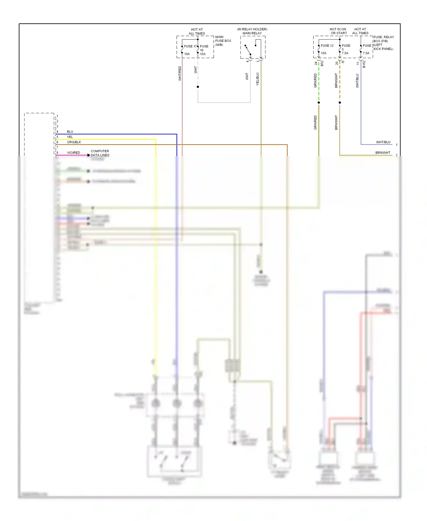 Wiring diagram grn/blk for Subaru Outback BR (2009-2012) (22 of 47)