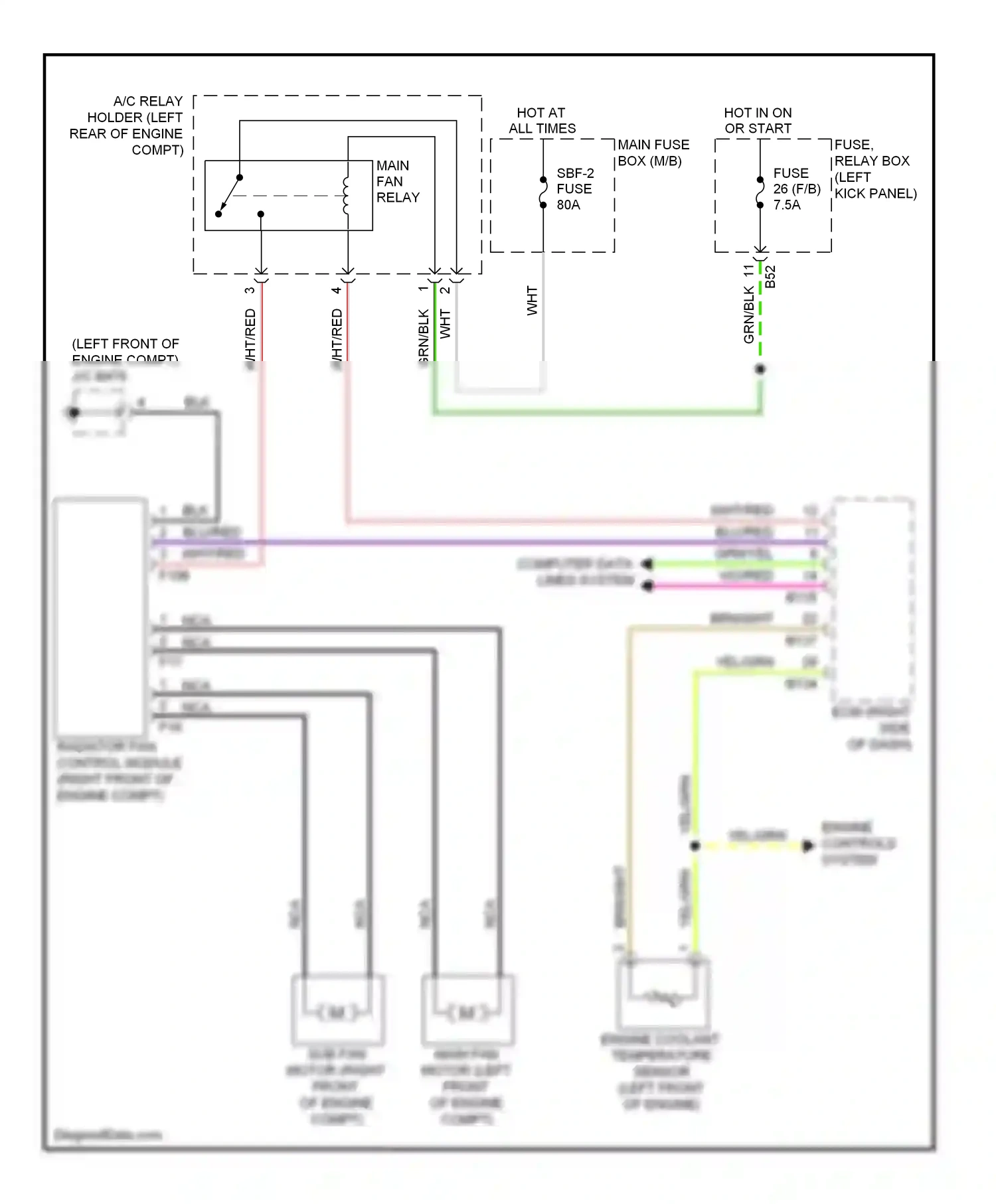 Wiring diagram grn/blk for Subaru Outback BR (2009-2012) (34 of 47)