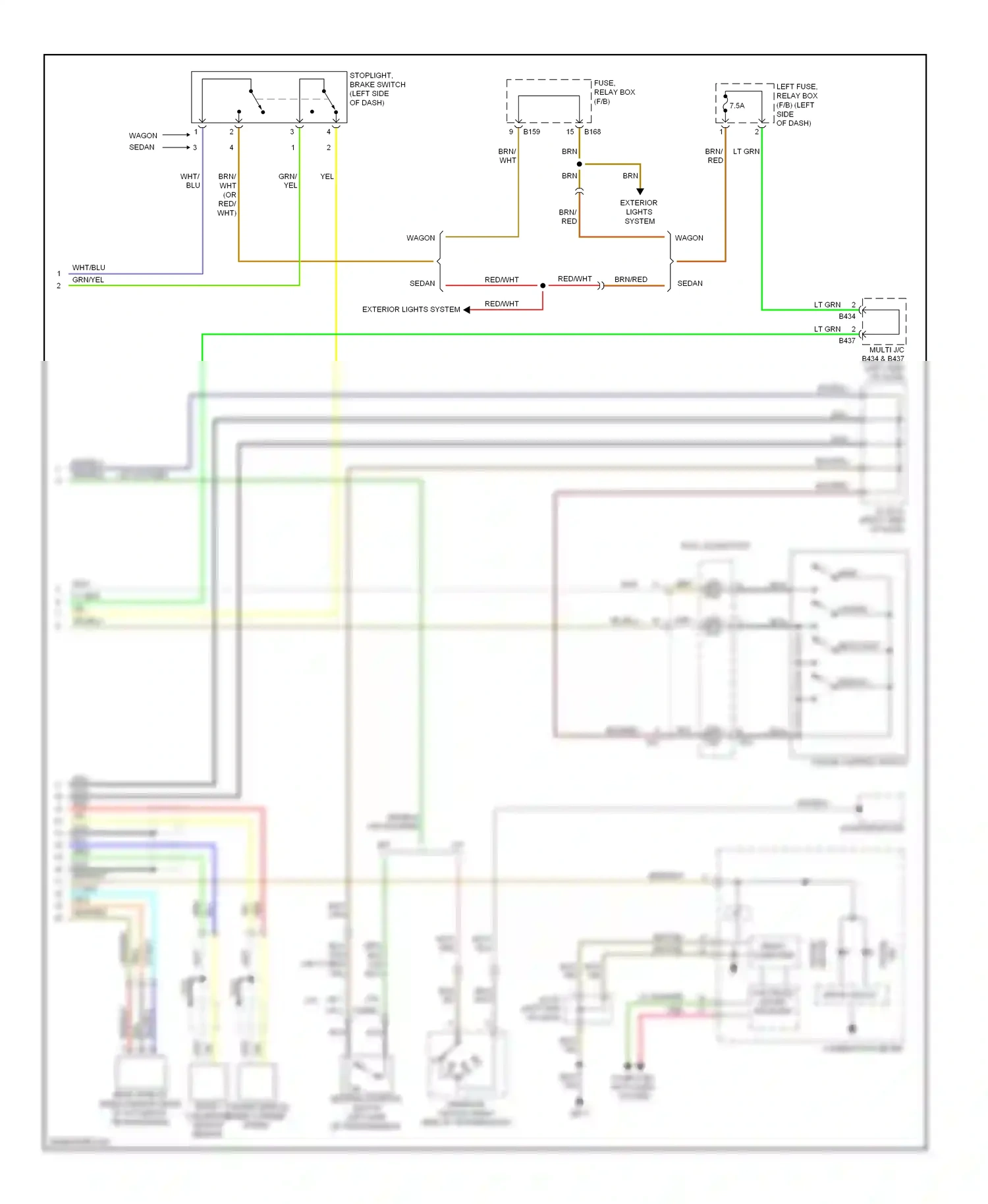 Wiring diagram grn/red for Subaru Outback BR (2009-2012) (3 of 40)