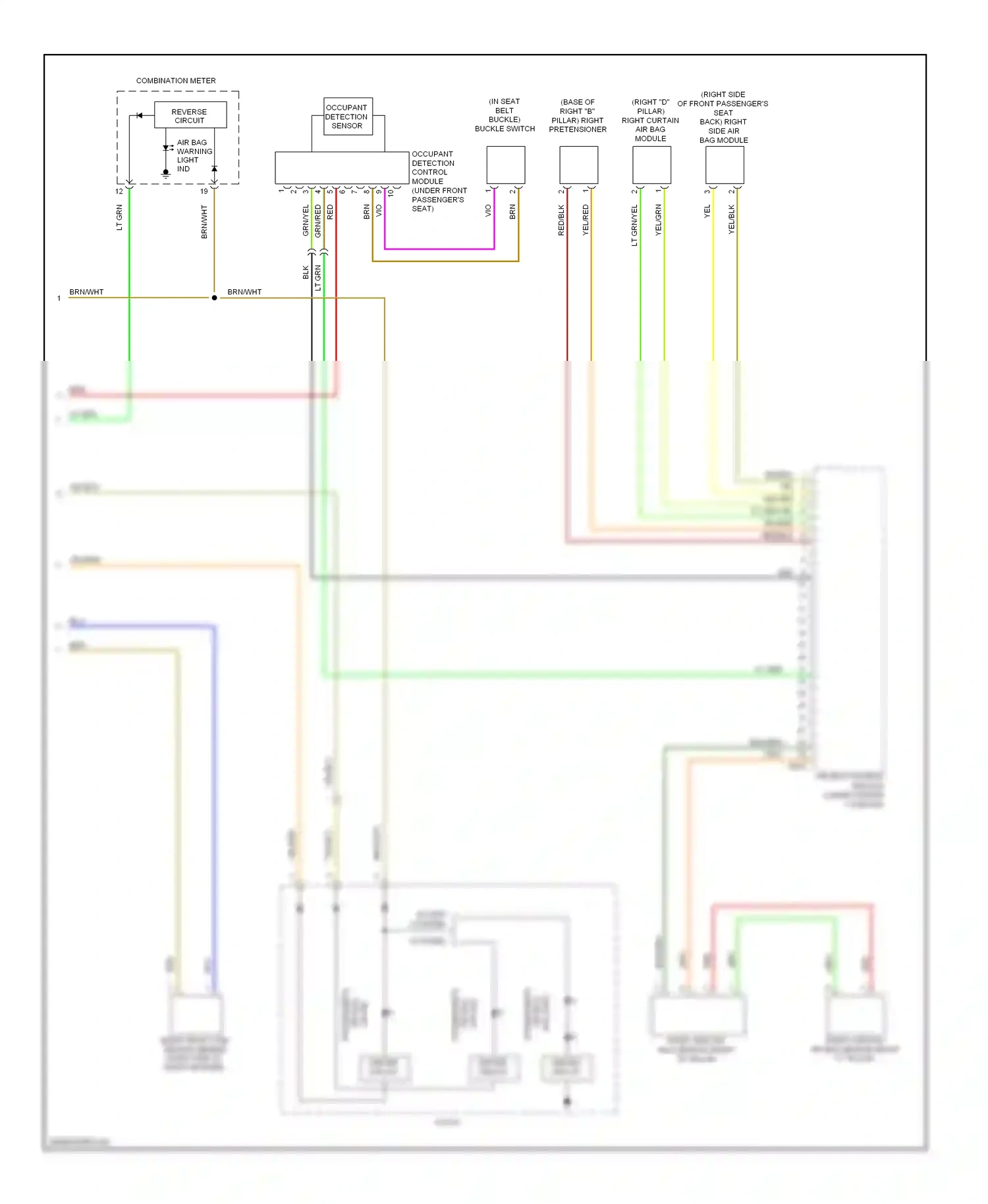 Wiring diagram grn/yel for Subaru Outback BR (2009-2012) (30 of 53)