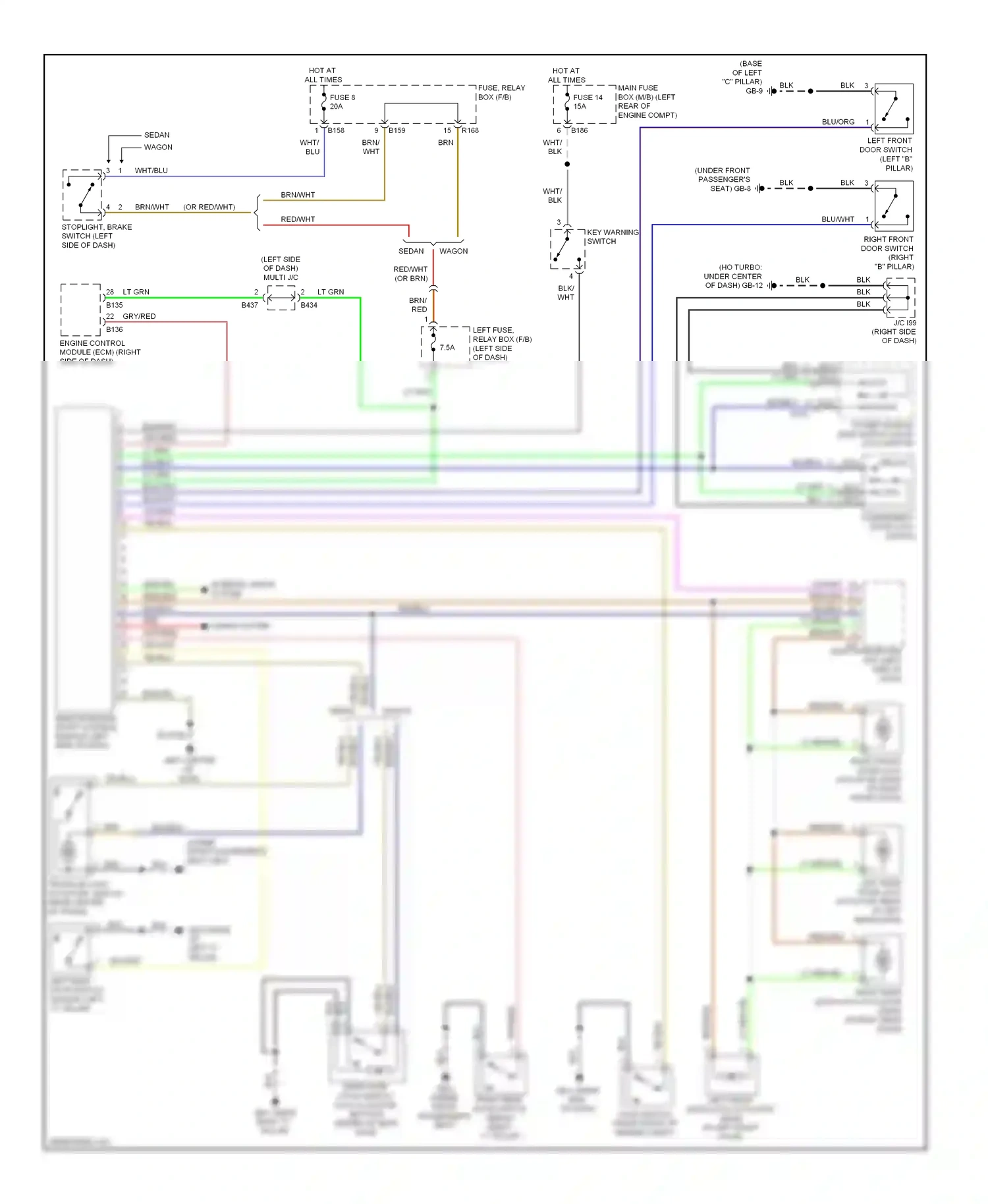Subaru Outback BR (2009-2012) lock wiring diagram  (4 of 4)