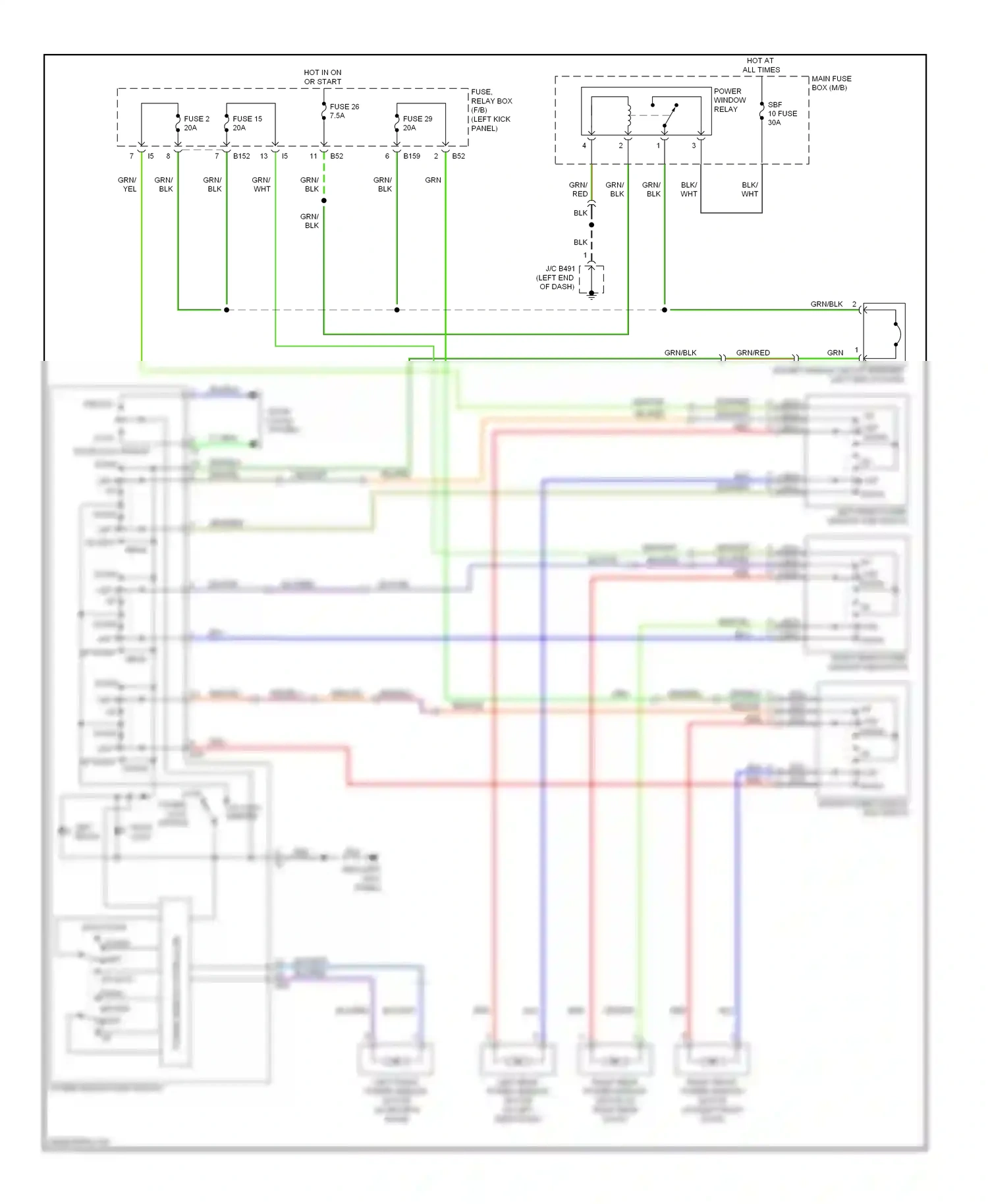 Wiring diagram off up left rear for Subaru Outback BR (2009-2012) (1 of 1)