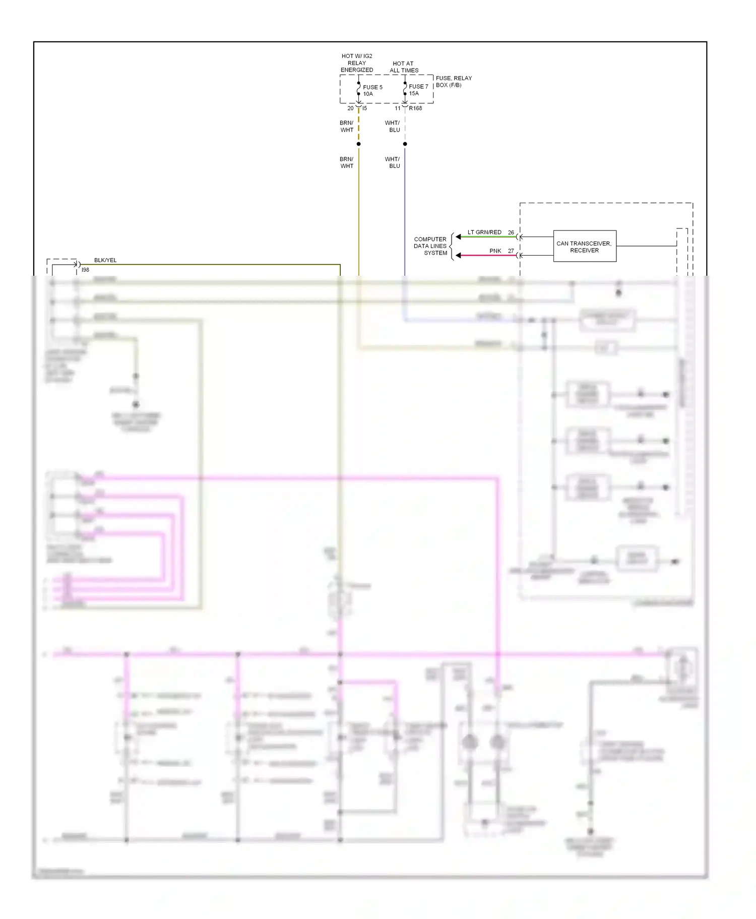 Wiring diagram plate illumination light for Subaru Outback BR (2009-2012) (1 of 1)
