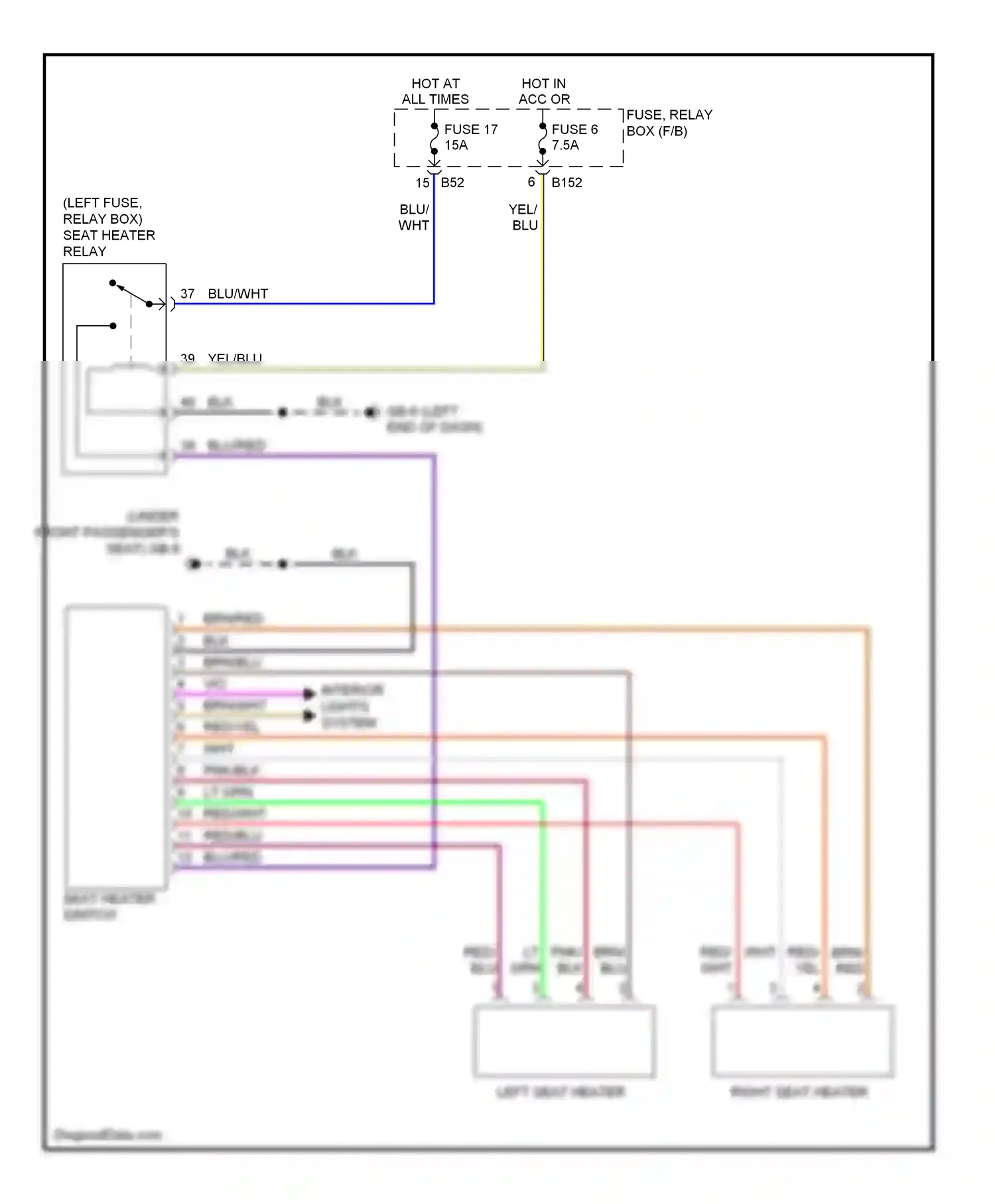 Wiring diagram red/yel for Subaru Outback BR (2009-2012) (5 of 19)