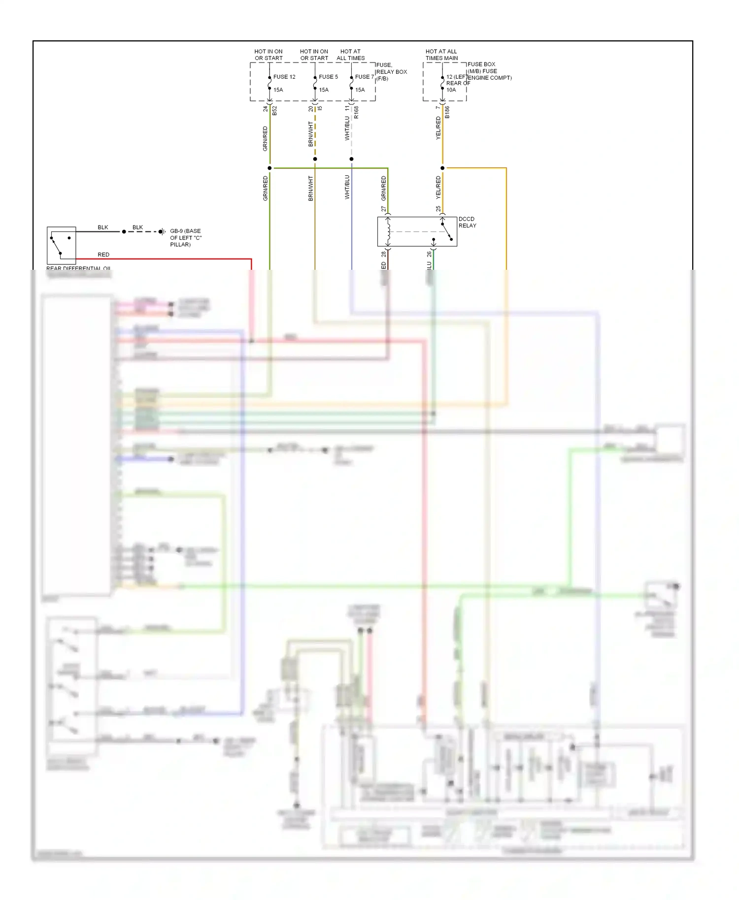 Subaru Outback BR (2009-2012) shift wiring diagram  (1 of 1)
