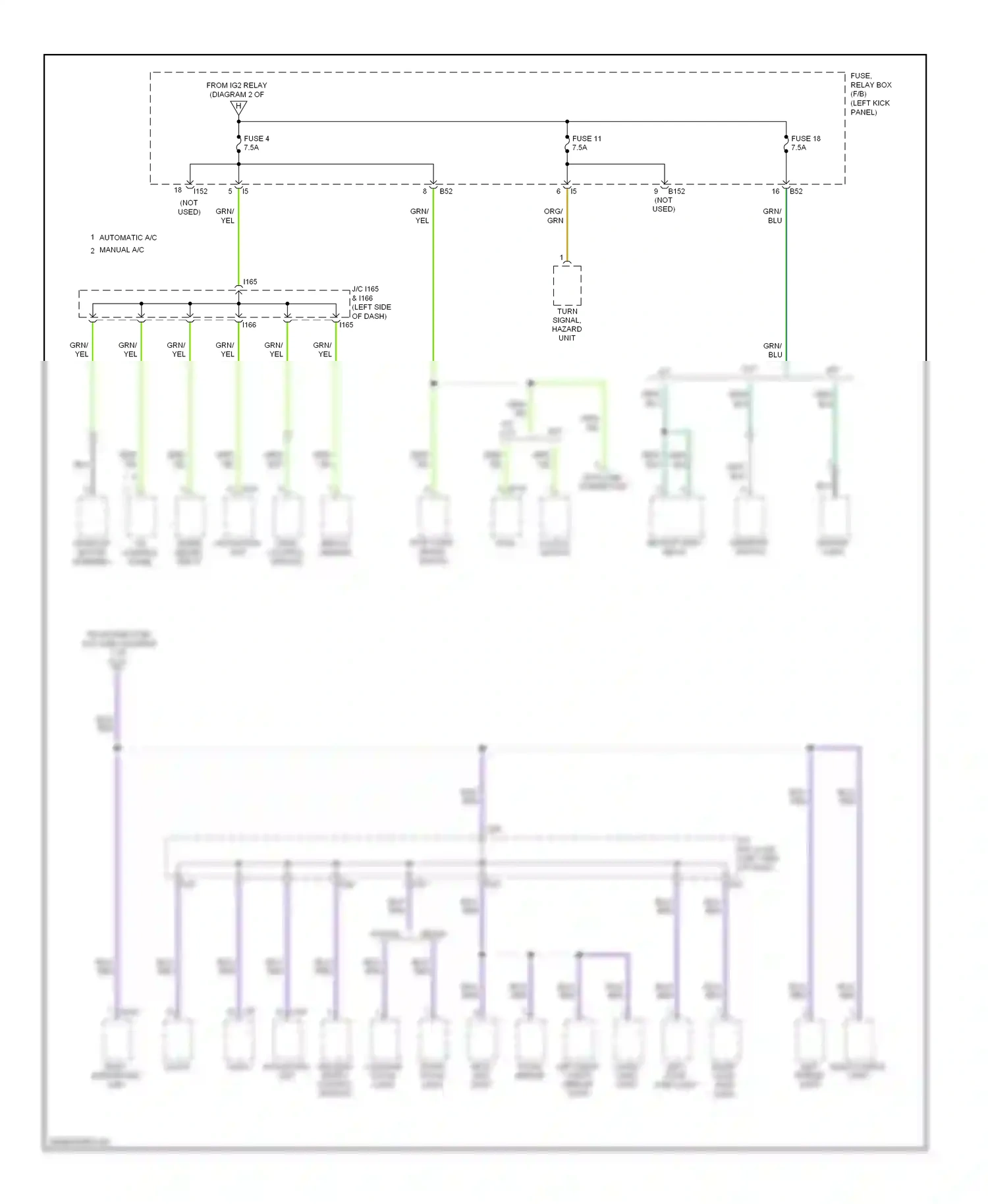 Wiring diagram stop light, brake switch for Subaru Outback BR (2009-2012) (3 of 3)