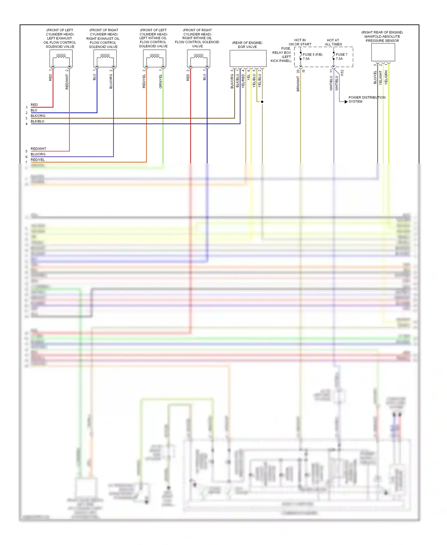 Subaru Outback BR (2009-2012) temperature wiring diagram  (2 of 2)