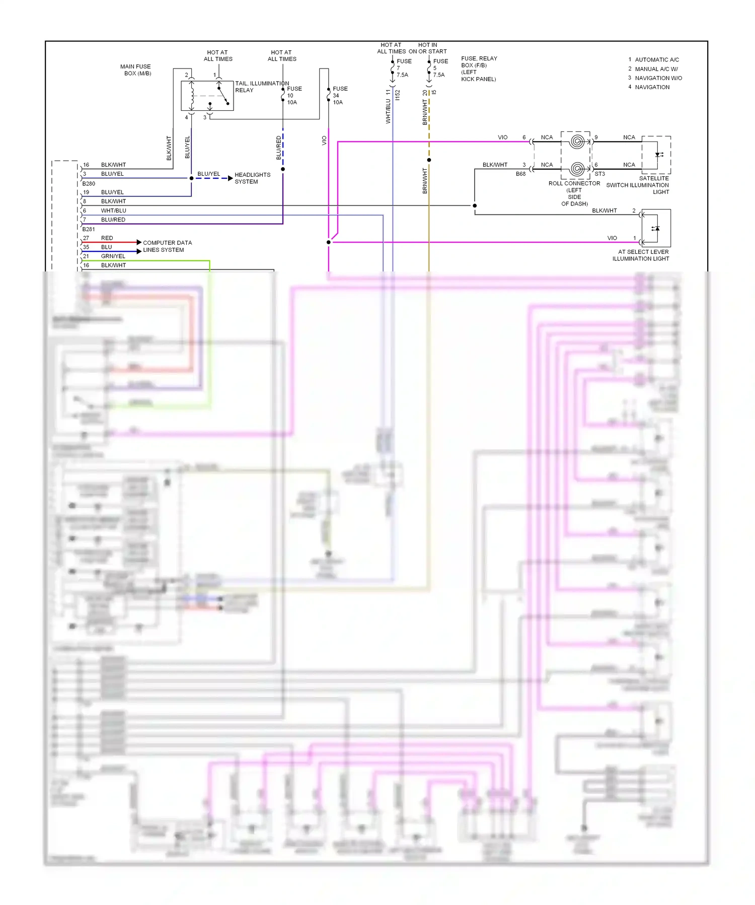 Wiring diagram vio for Subaru Outback BR (2009-2012) (25 of 36)