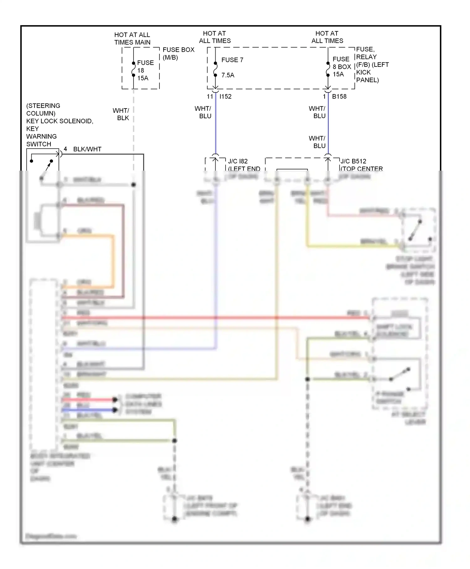 Wiring diagram wht/red for Subaru Outback BR (2009-2012) (28 of 54)