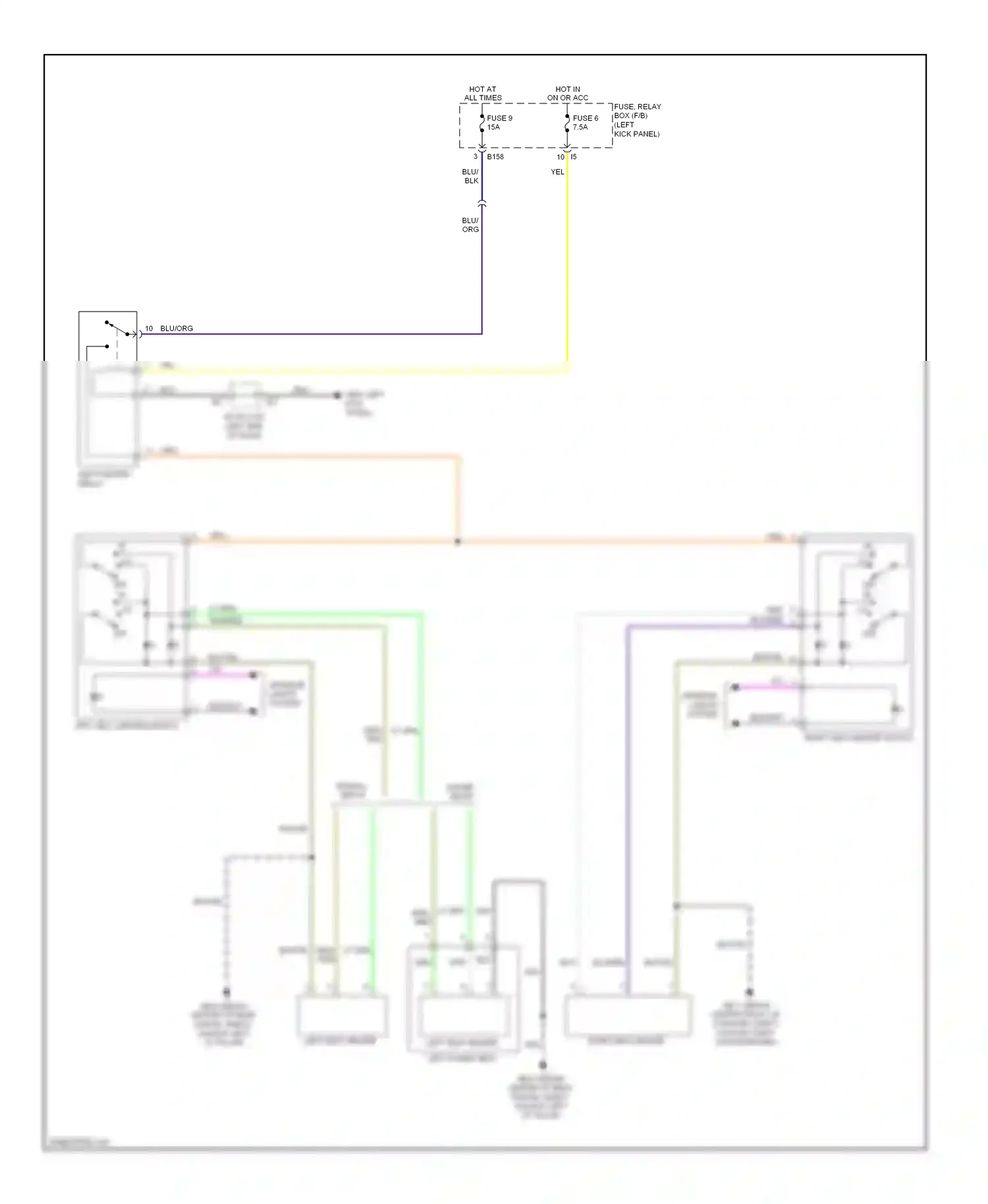 Wiring diagram yel for Subaru Outback BR (2009-2012) (61 of 79)