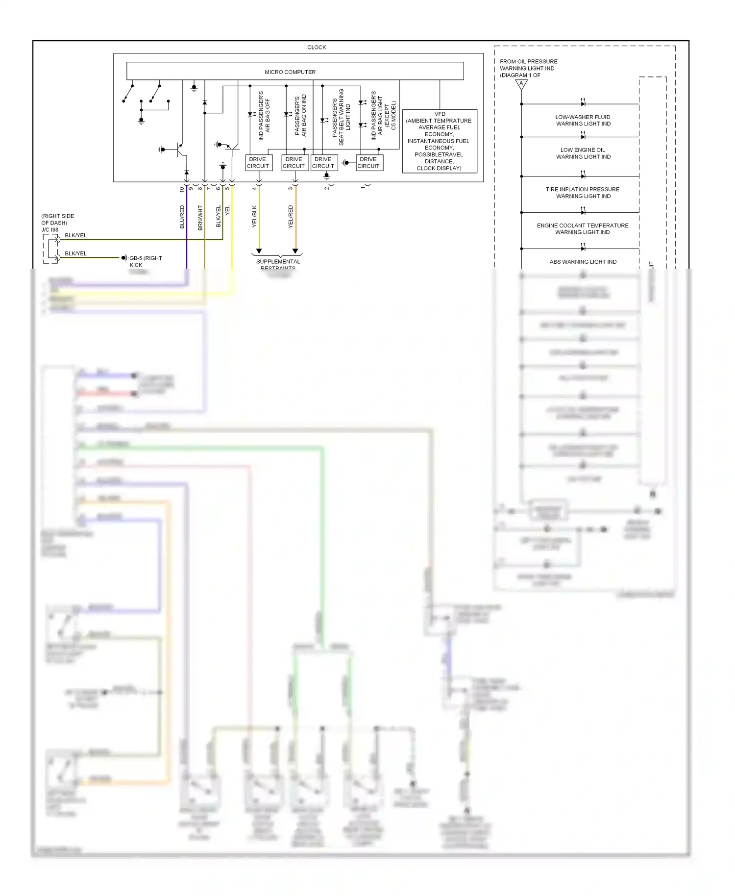 Wiring diagram yel/blu for Subaru Outback BR (2009-2012) (15 of 31)