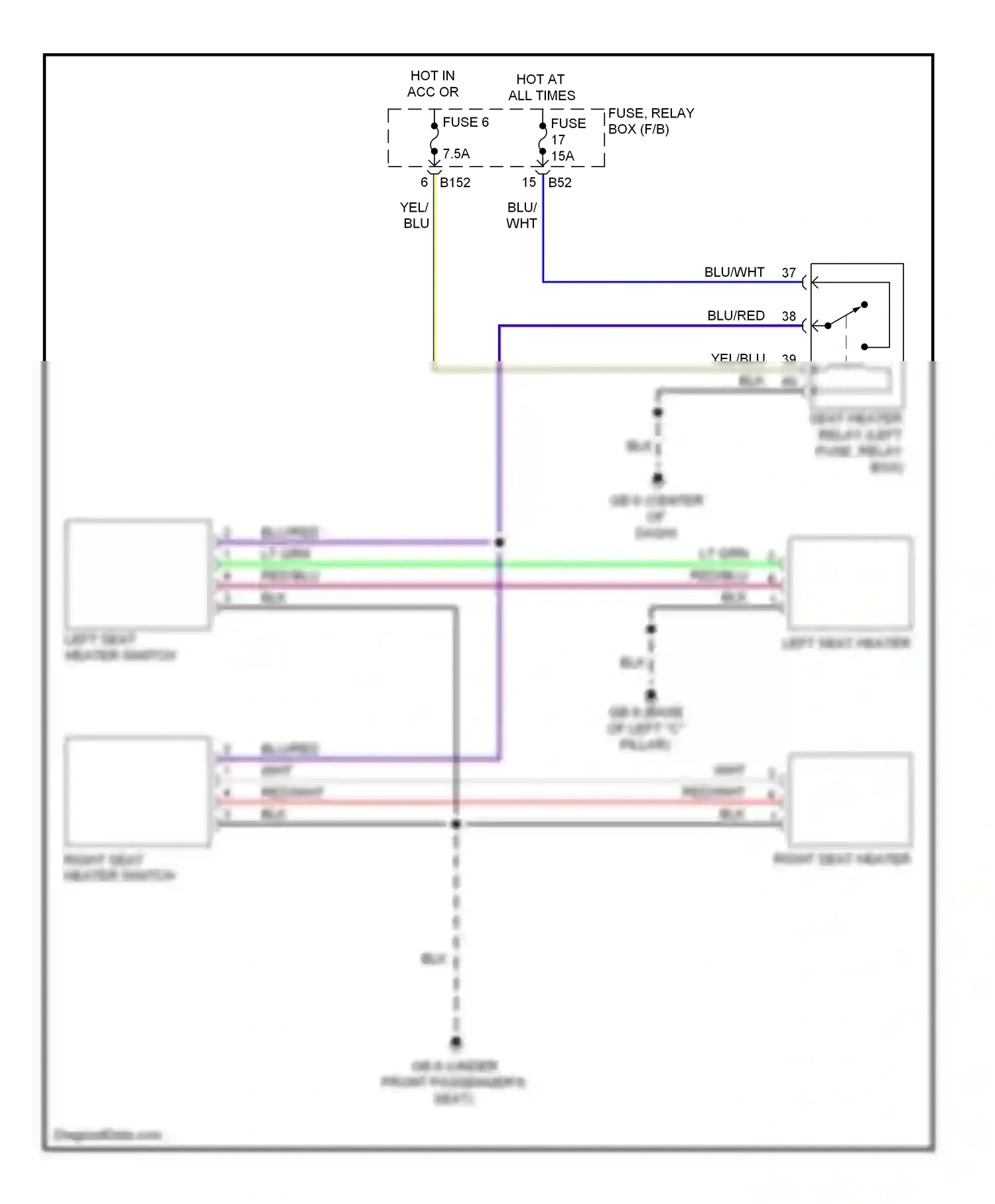 Wiring diagram yel/blu for Subaru Outback BR (2009-2012) (13 of 31)