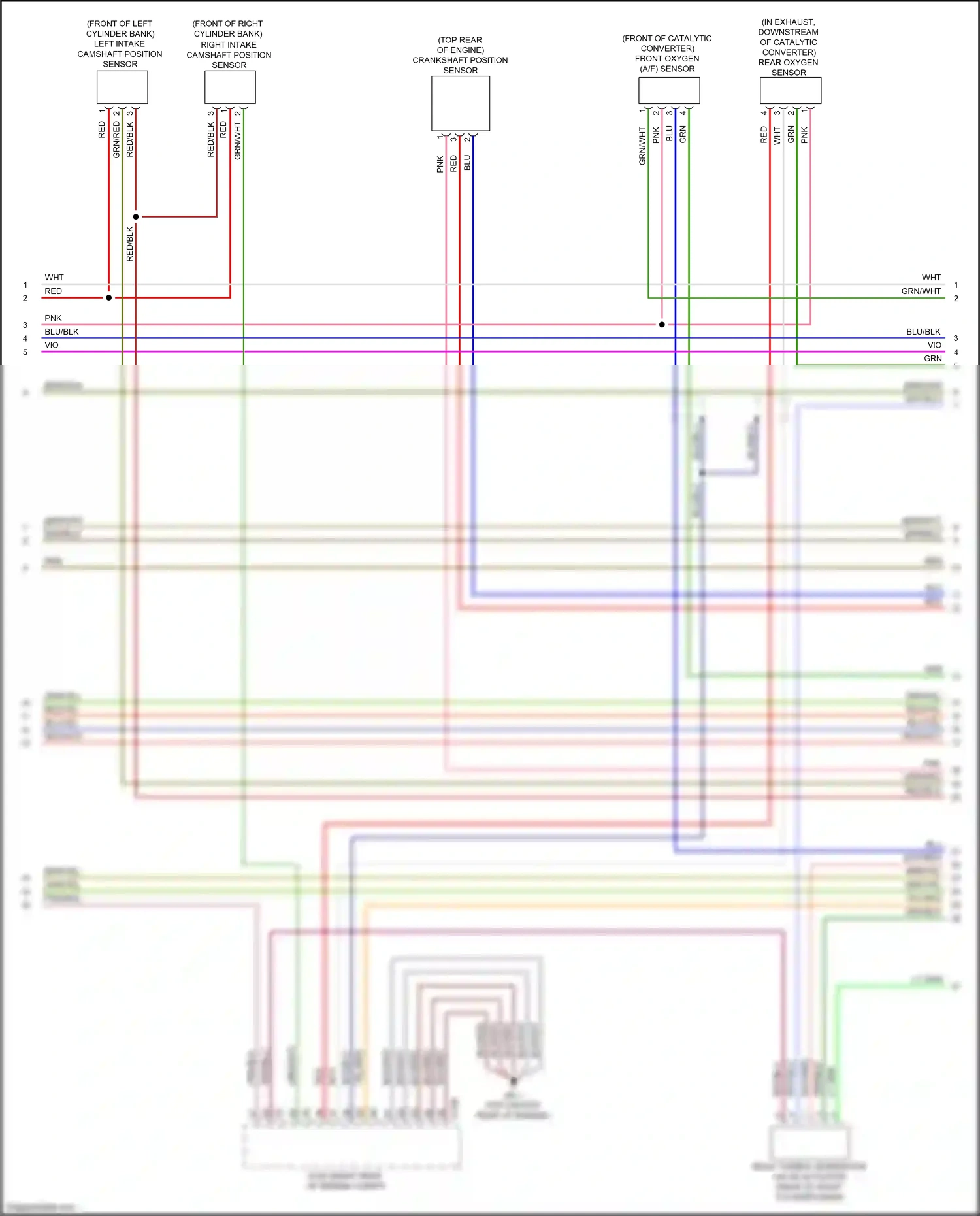 Car Wiring Diagrams for Outback Subaru BS facelift (2017-2021): Wiring diagram engine performance 2.5l (4 of 5)