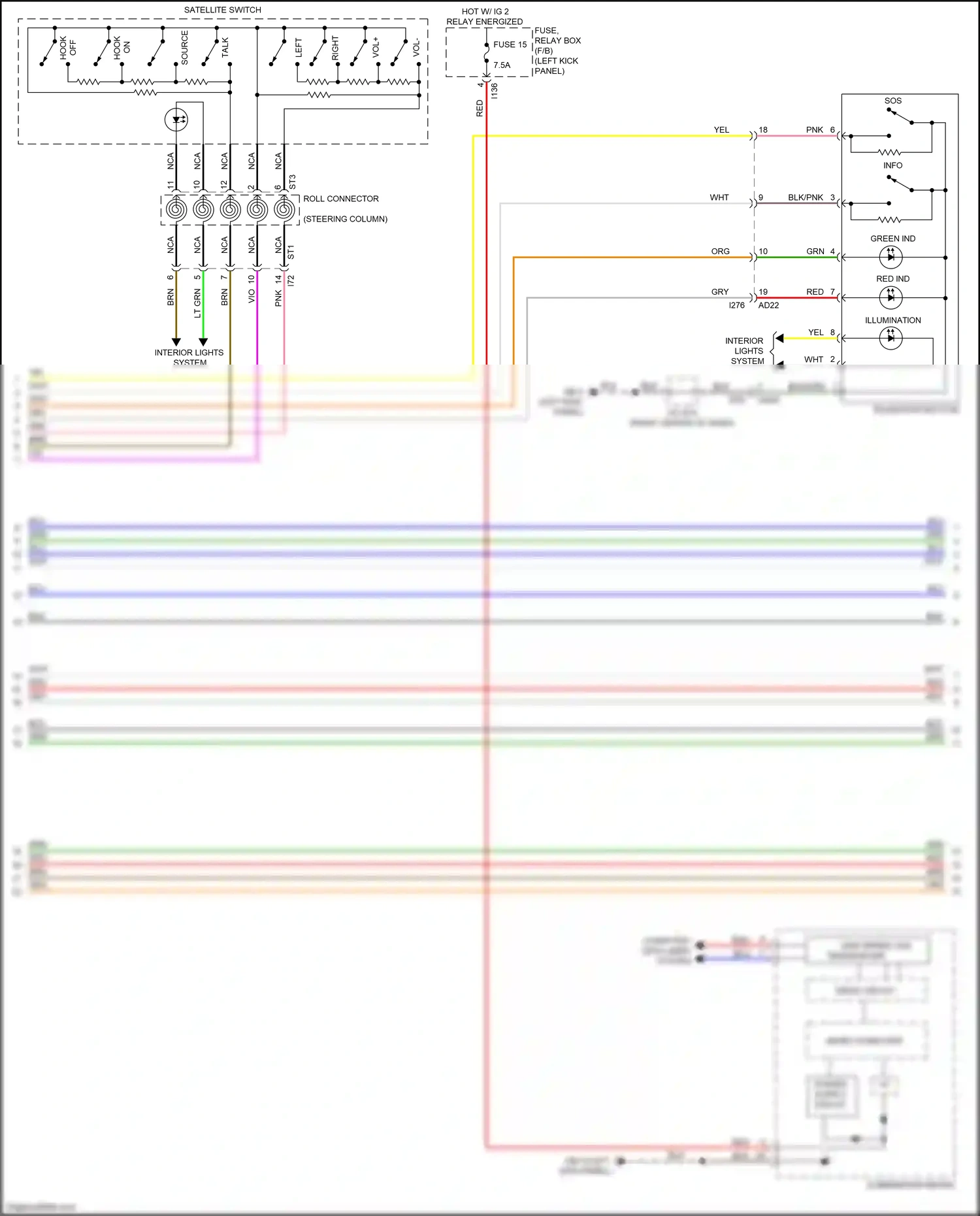 Wiring diagram blk/pnk for Subaru Outback BS facelift (2017-2021) (1 of 6)