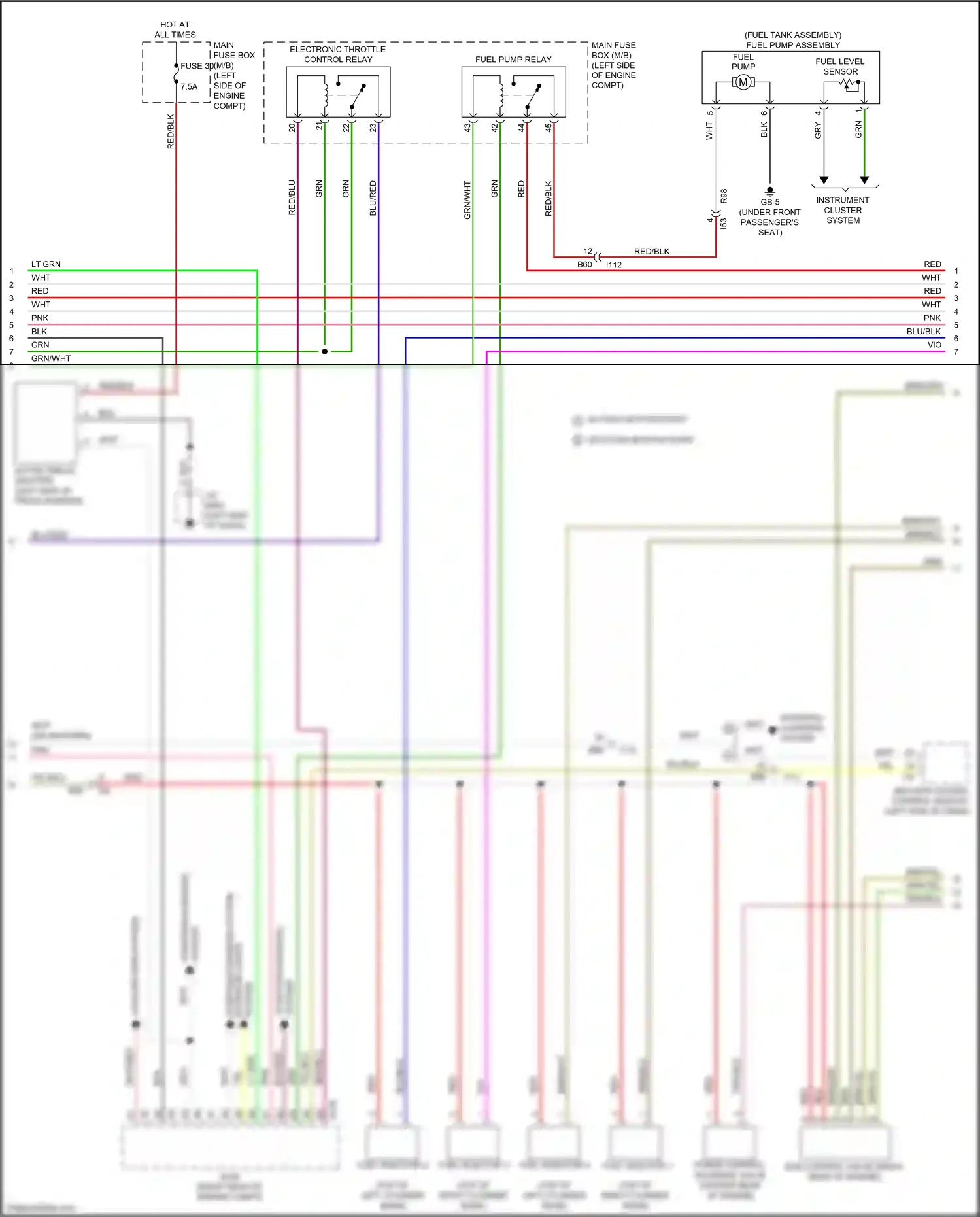 Wiring diagram blk/red for Subaru Outback BS facelift (2017-2021) (21 of 29)