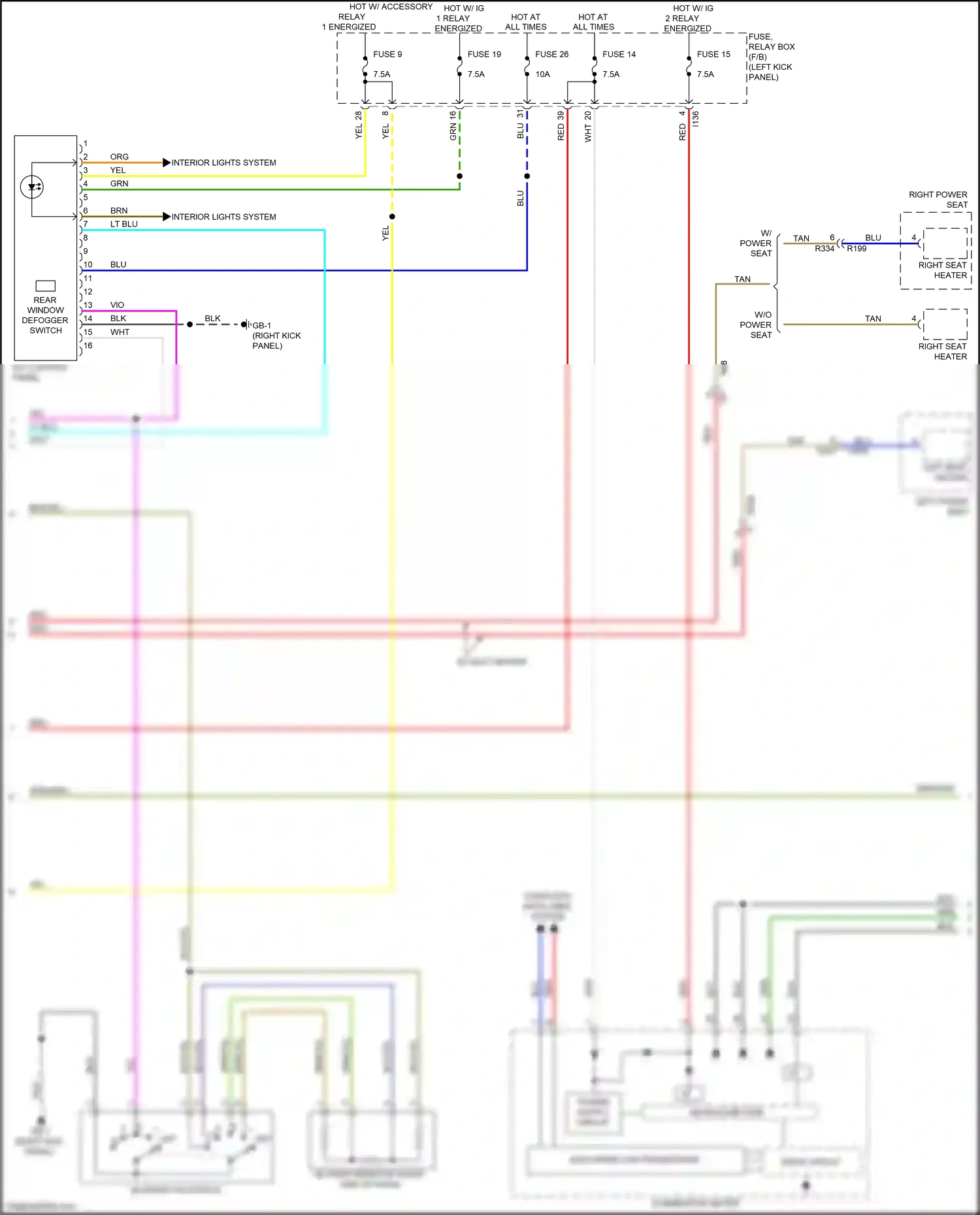 Wiring diagram blu for Subaru Outback BS facelift (2017-2021) (115 of 127)