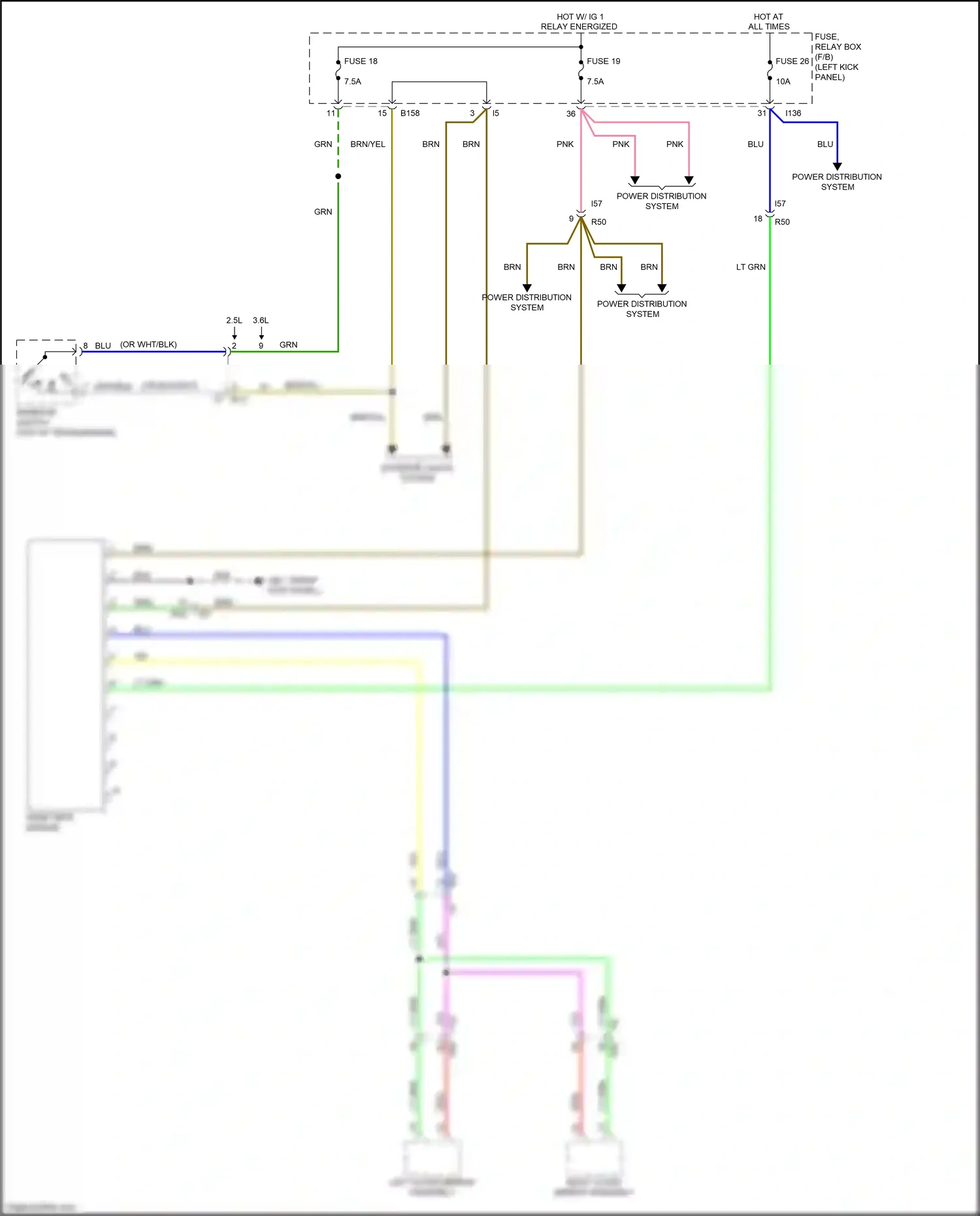 Wiring diagram brn for Subaru Outback BS facelift (2017-2021) (2 of 110)