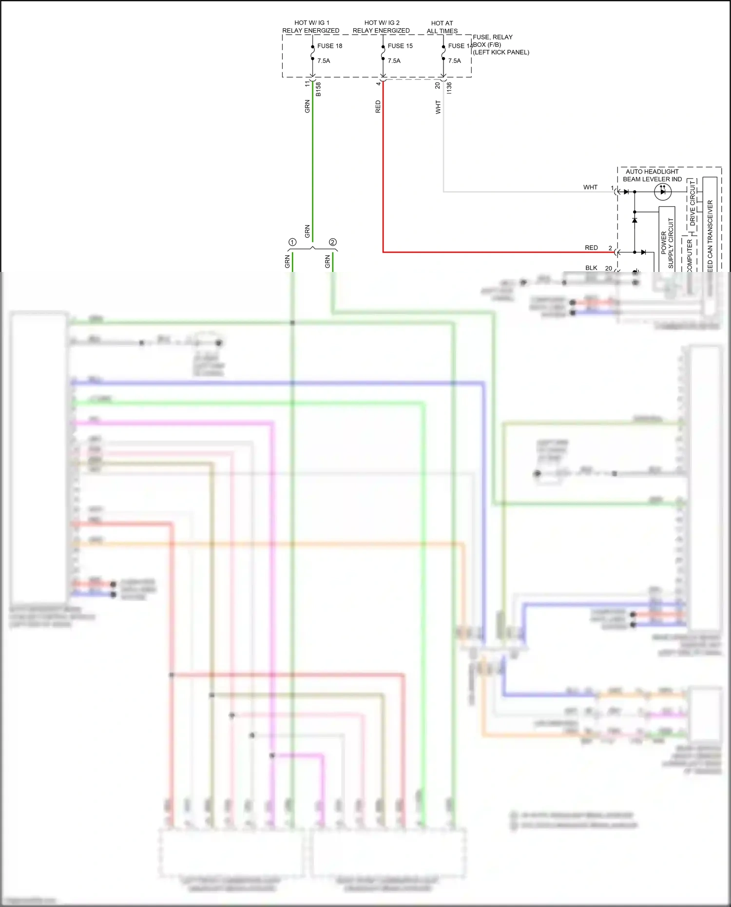 Wiring diagram computer data lines system for Subaru Outback BS facelift (2017-2021) (55 of 77)
