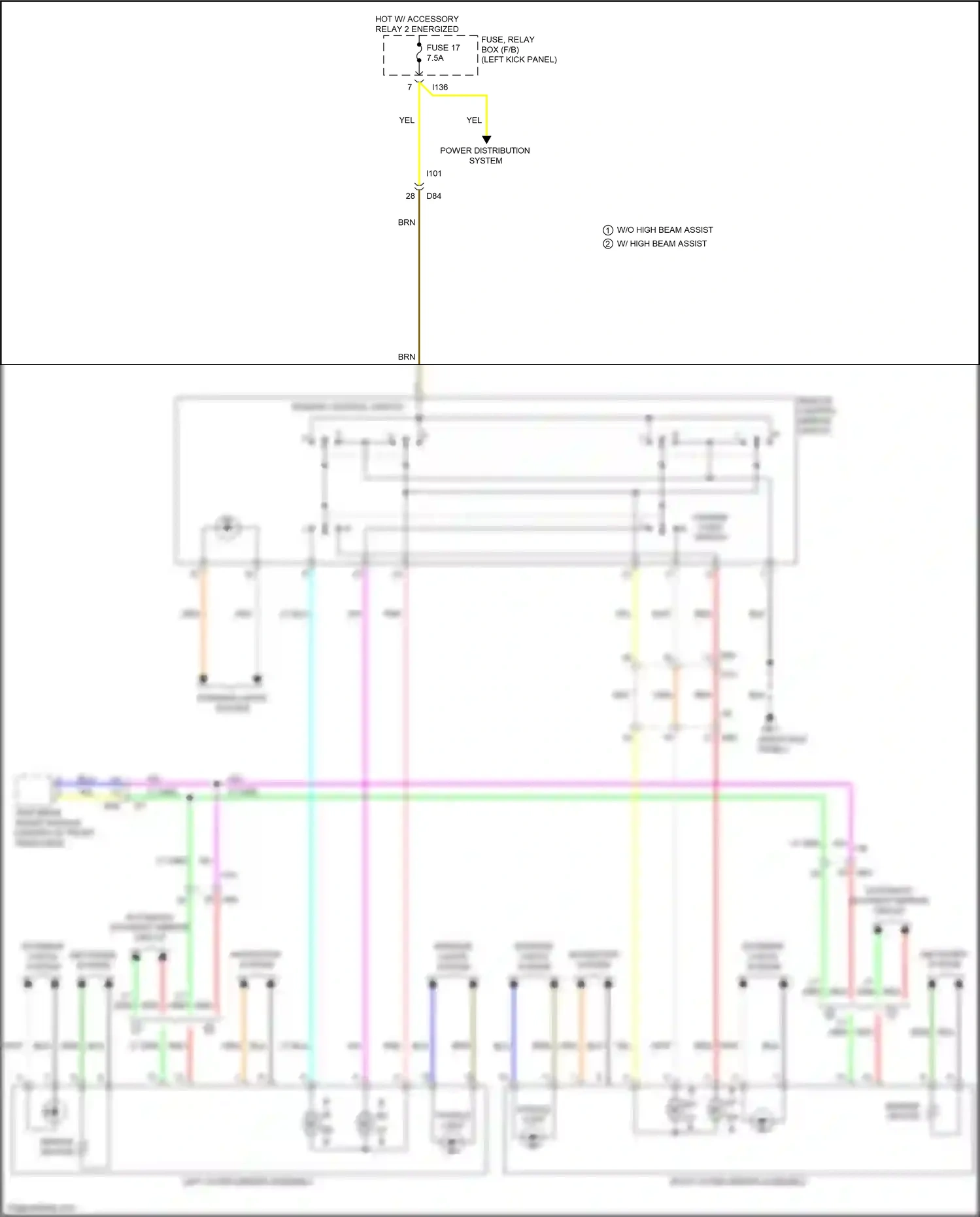 Wiring diagram dn lh for Subaru Outback BS facelift (2017-2021) (1 of 1)