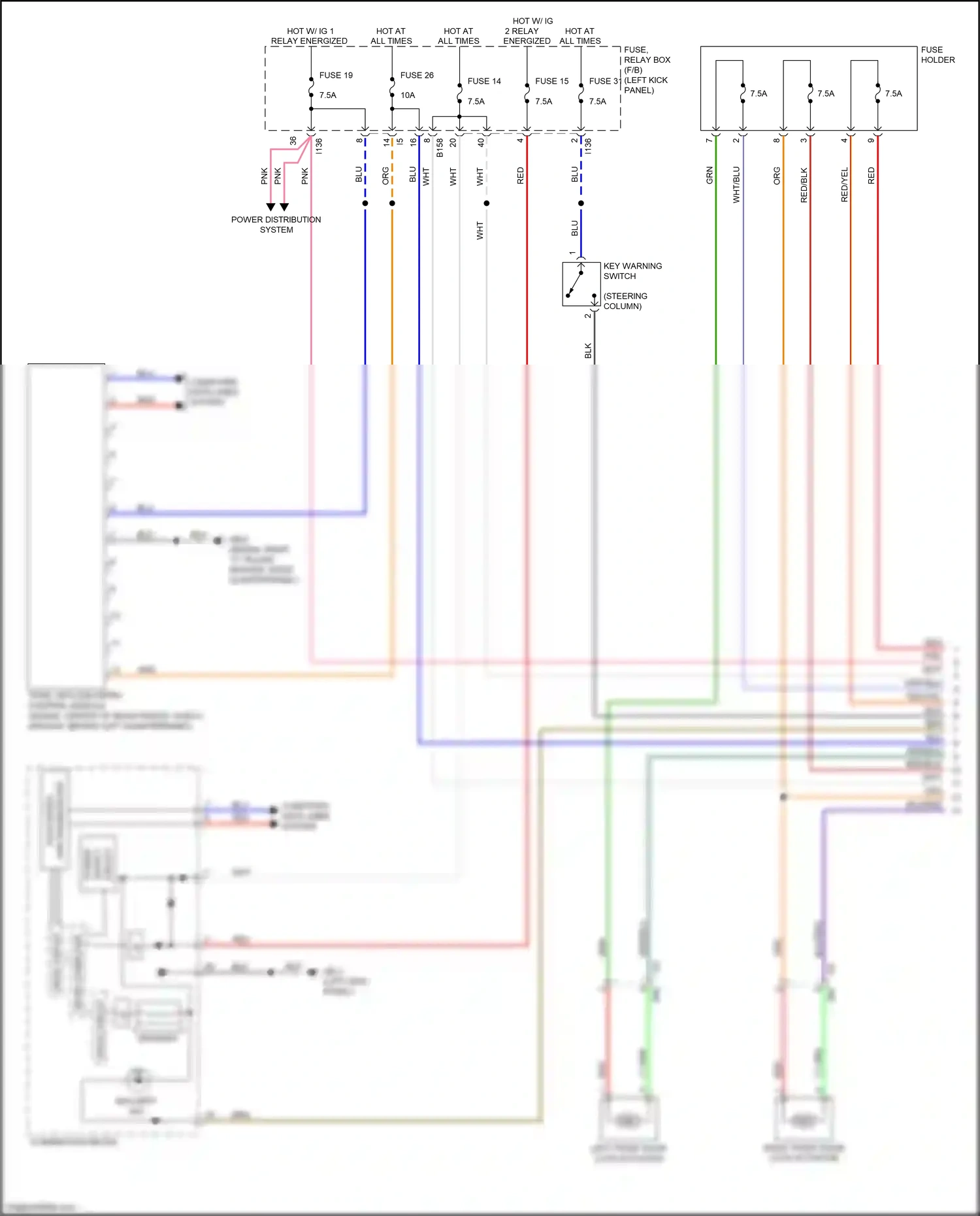 Wiring diagram fuse 31 for Subaru Outback BS facelift (2017-2021) (4 of 16)