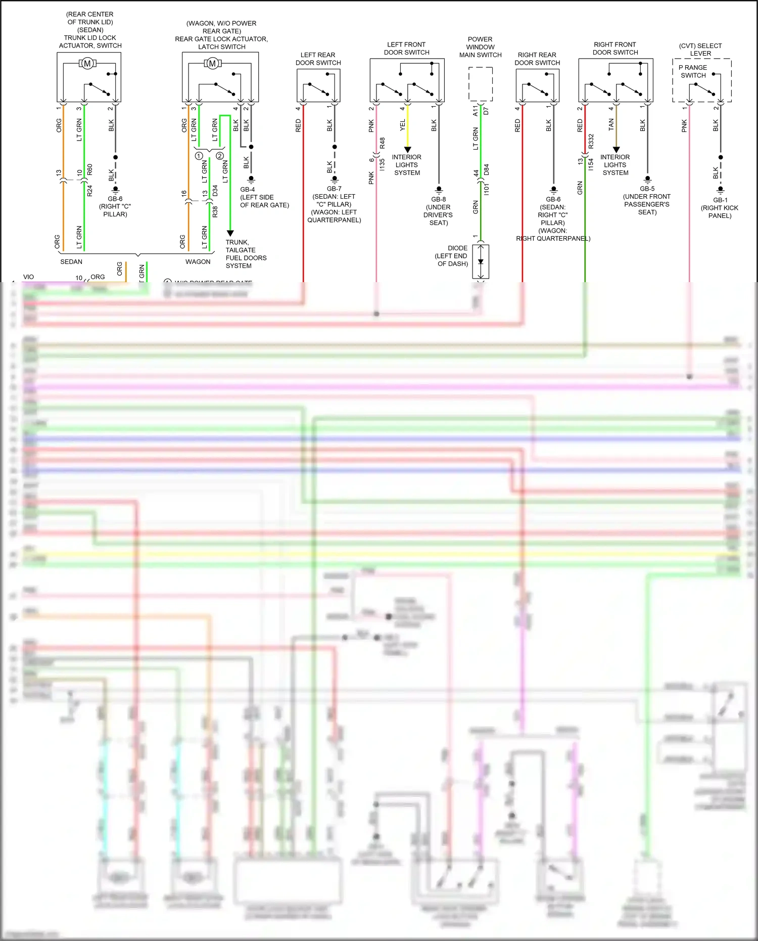 Wiring diagram gb-3 for Subaru Outback BS facelift (2017-2021) (16 of 52)