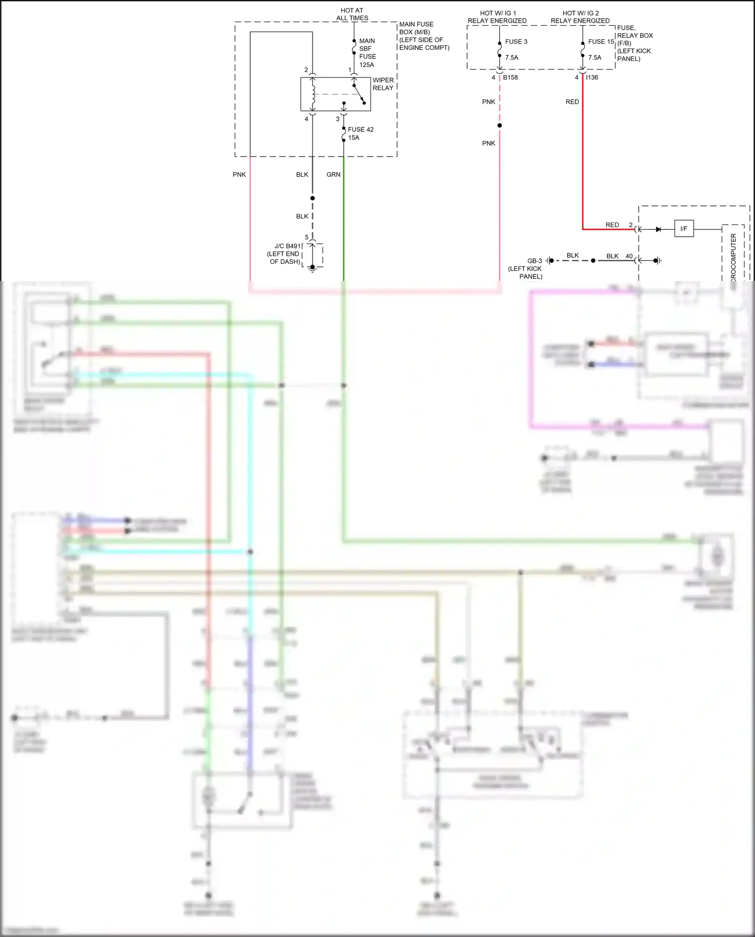 Wiring diagram gb-3 for Subaru Outback BS facelift (2017-2021) (9 of 52)