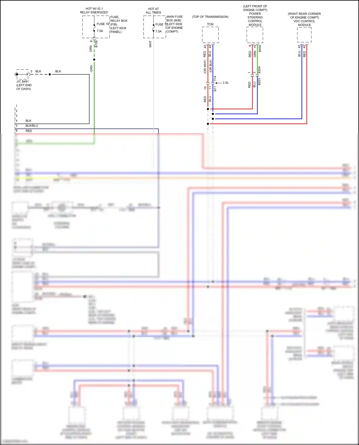 Wiring diagram grn for Subaru Outback BS facelift (2017-2021) (82 of 118)