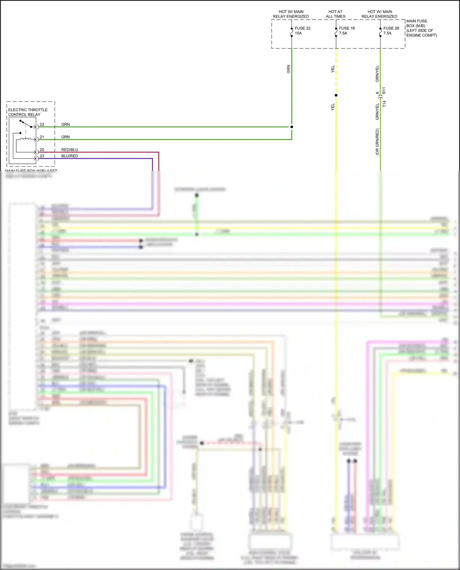 Wiring diagram grn/yel for Subaru Outback BS facelift (2017-2021) (6 of 18)