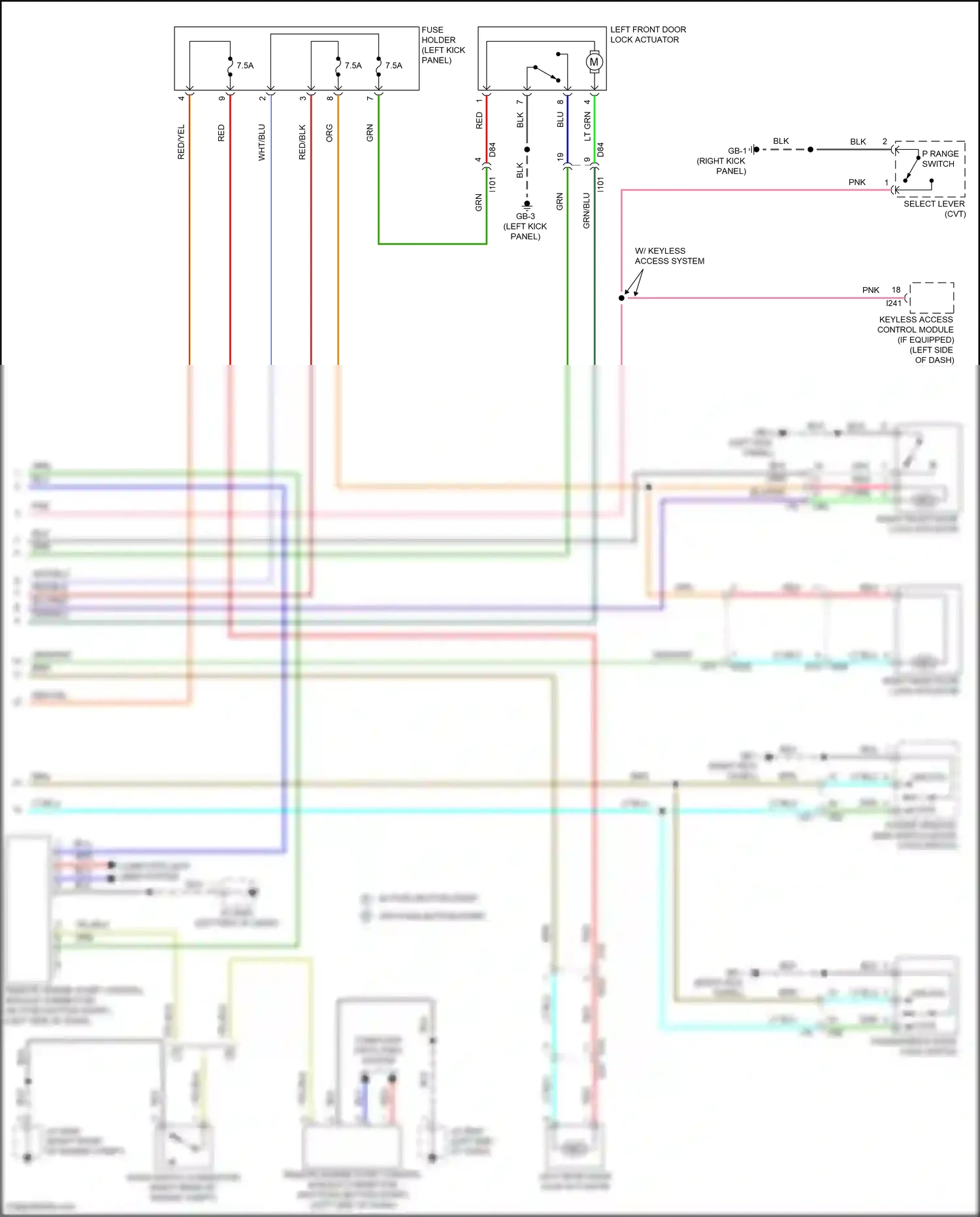 Wiring diagram gry for Subaru Outback BS facelift (2017-2021) (70 of 79)