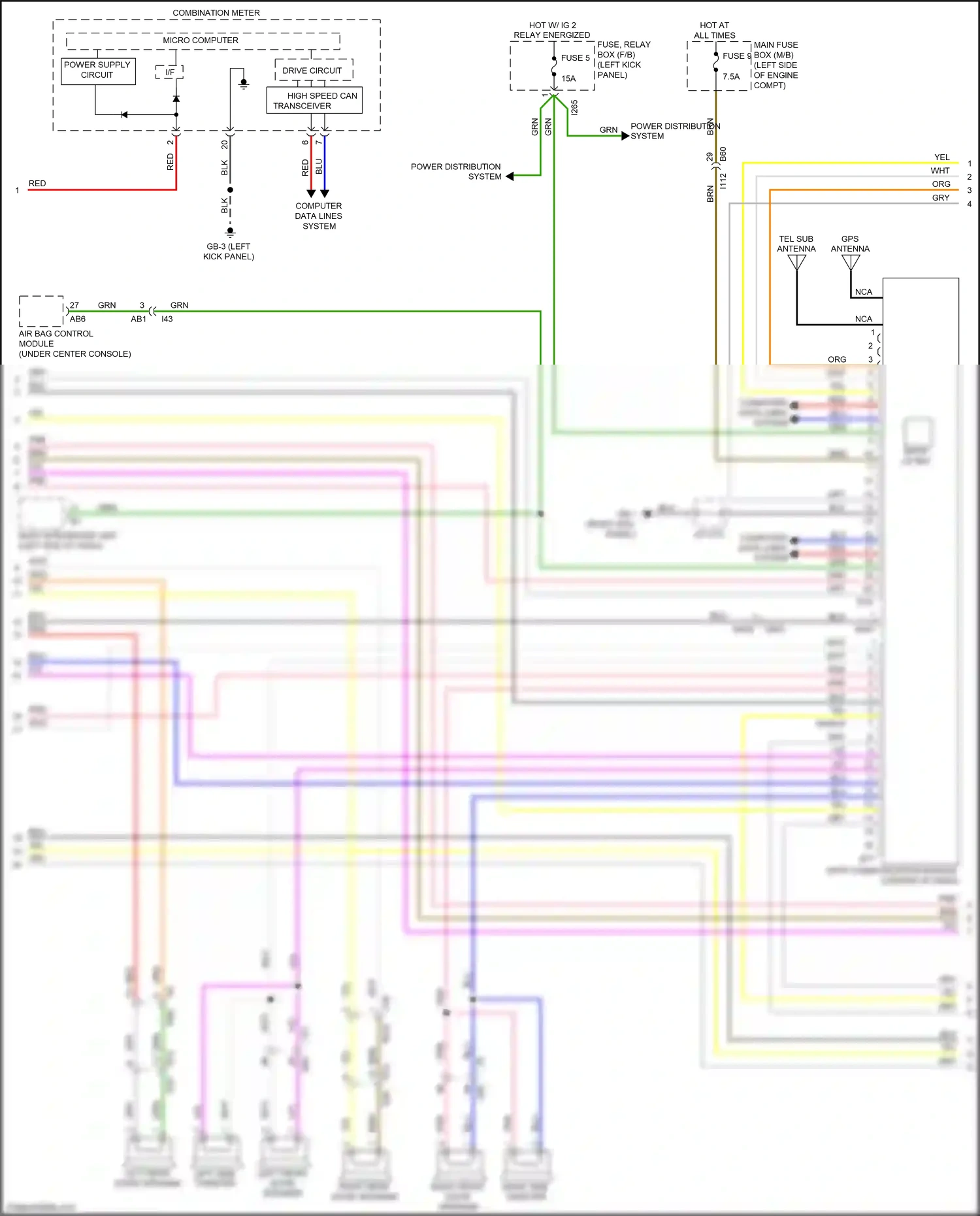 Wiring diagram high speed can transceiver for Subaru Outback BS facelift (2017-2021) (15 of 30)