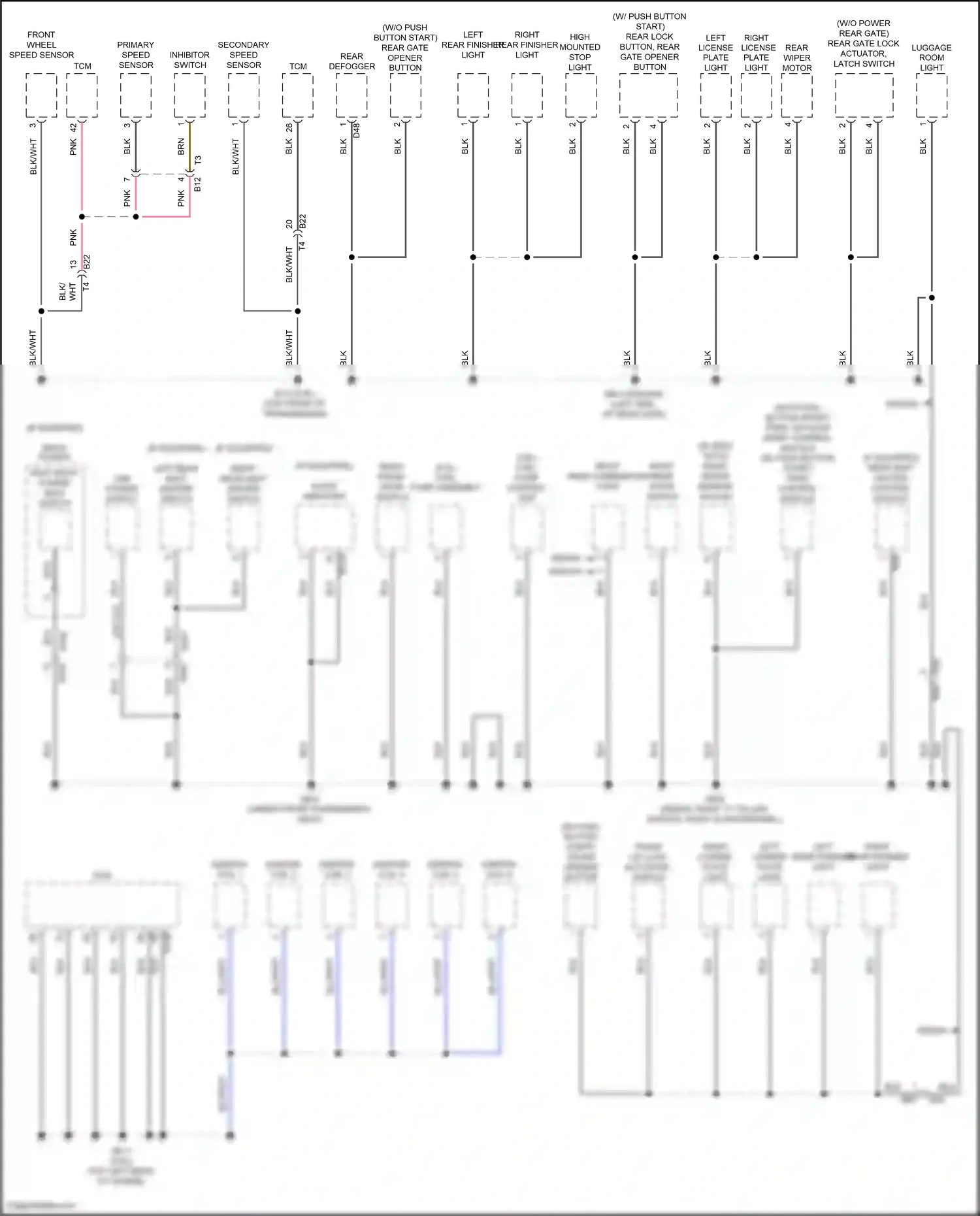 Wiring diagram ignition coil 2 for Subaru Outback BS facelift (2017-2021) (2 of 5)