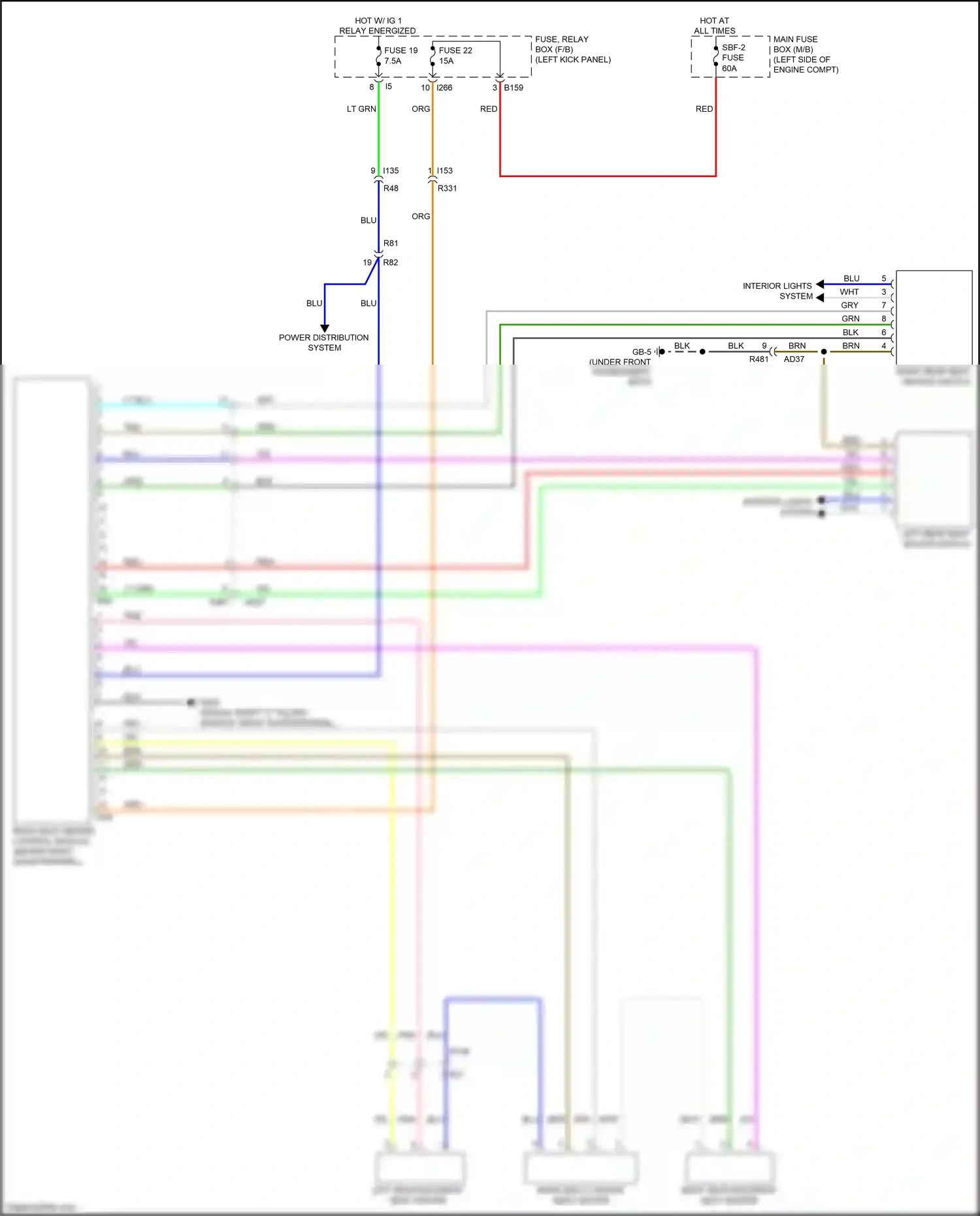 Wiring diagram lt grn for Subaru Outback BS facelift (2017-2021) (78 of 99)