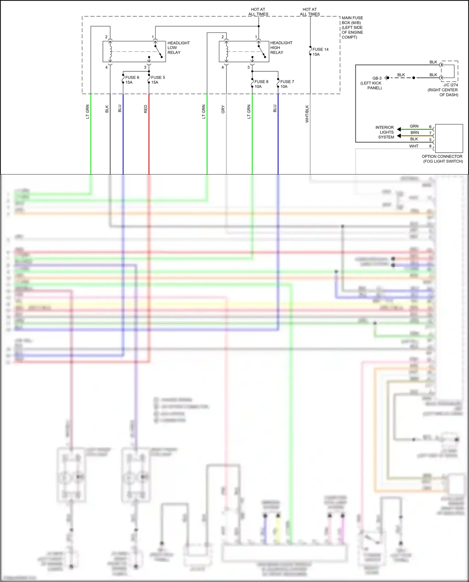 Wiring diagram lt grn for Subaru Outback BS facelift (2017-2021) (75 of 99)