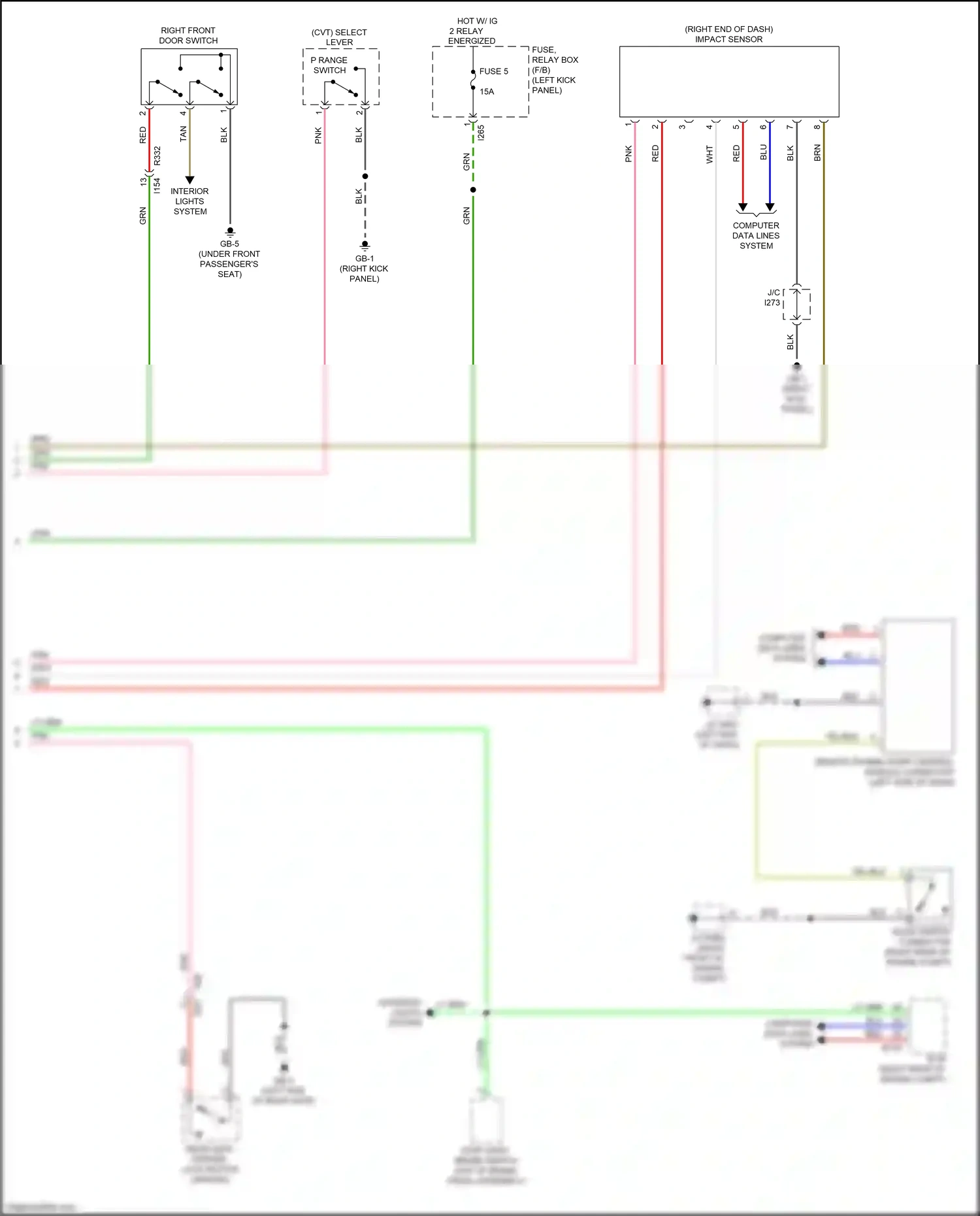 Wiring diagram pnk for Subaru Outback BS facelift (2017-2021) (74 of 111)