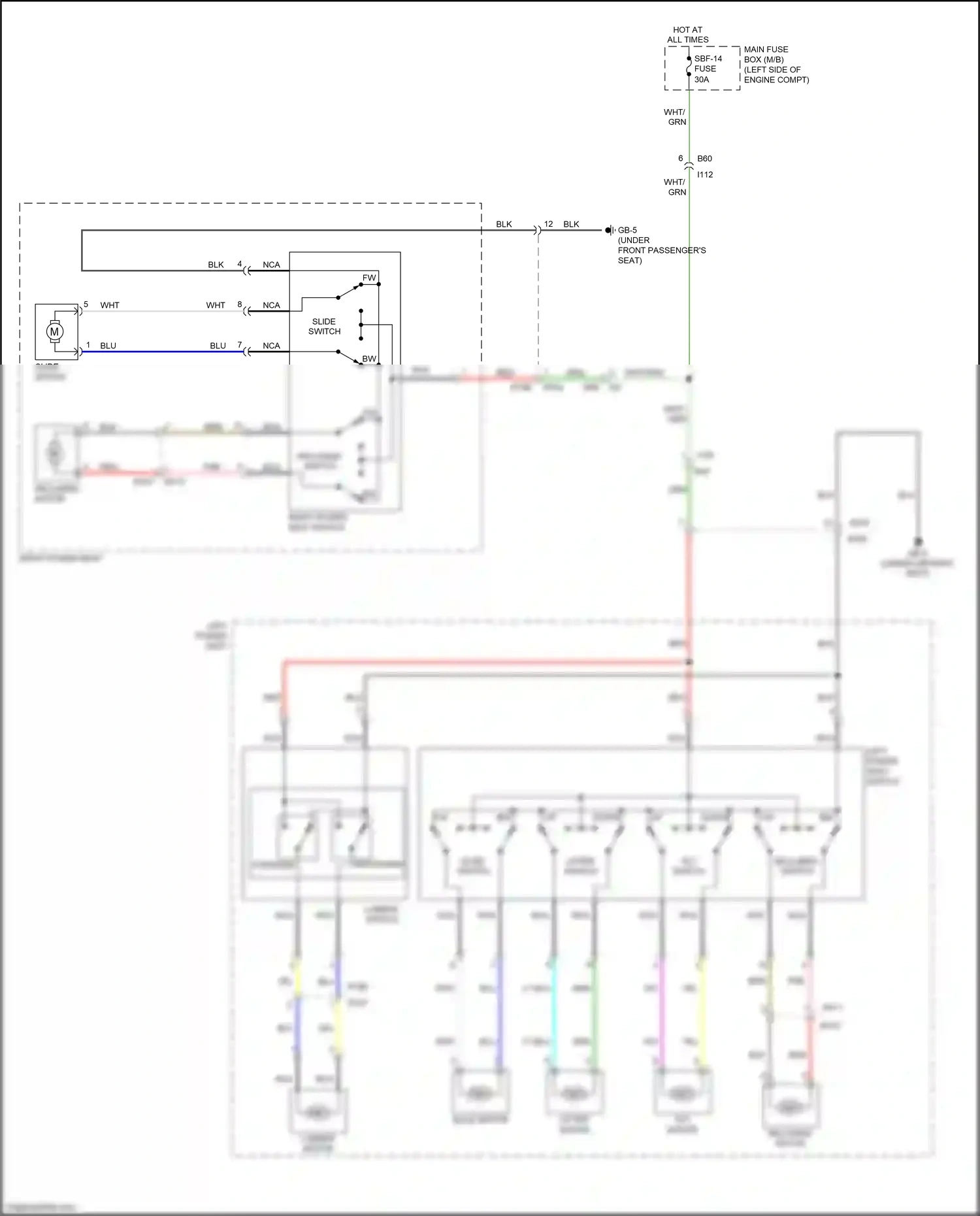 Wiring diagram pnk for Subaru Outback BS facelift (2017-2021) (88 of 111)