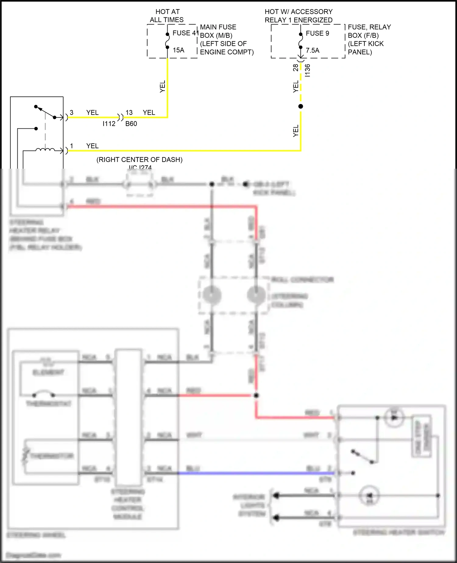 Wiring diagram steering wheel) for Subaru Outback BS facelift (2017-2021) (1 of 1)