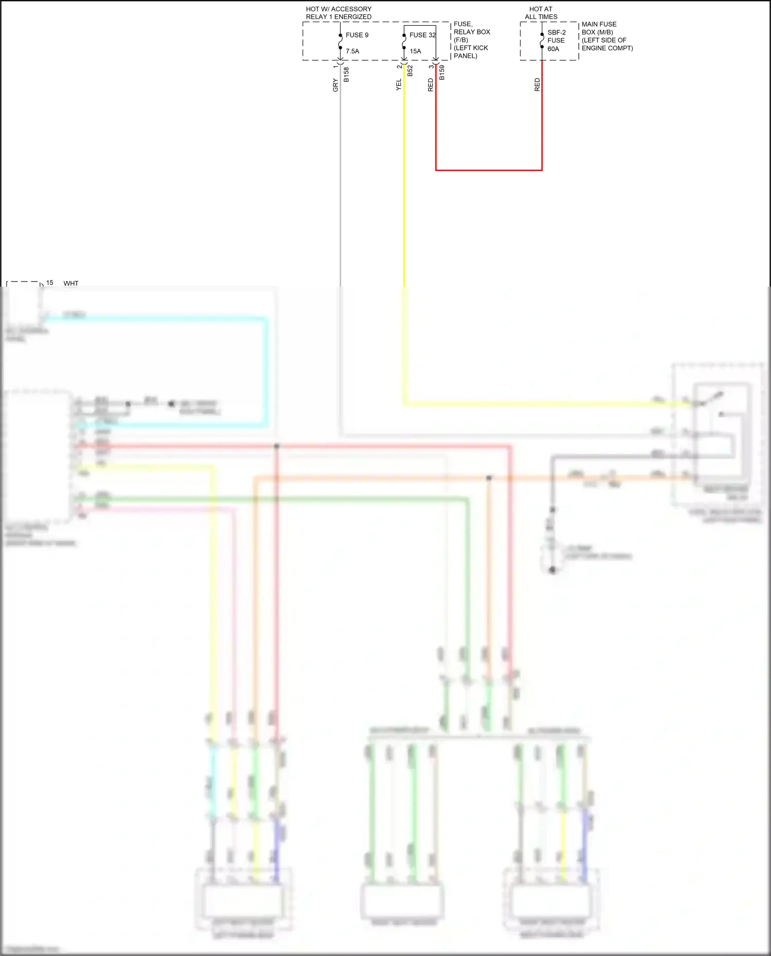 Wiring diagram tan for Subaru Outback BS facelift (2017-2021) (4 of 15)