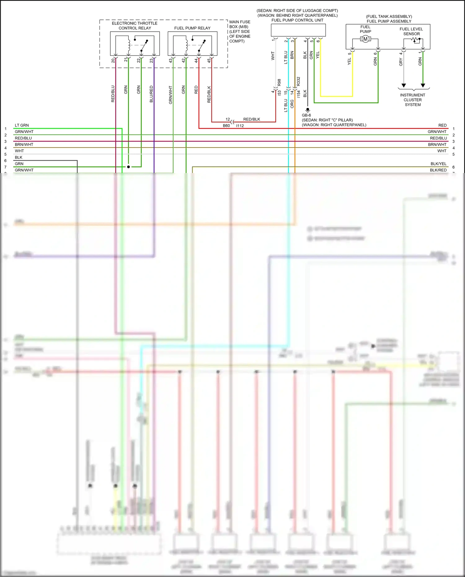 Wiring diagram yel/blk for Subaru Outback BS facelift (2017-2021) (16 of 17)