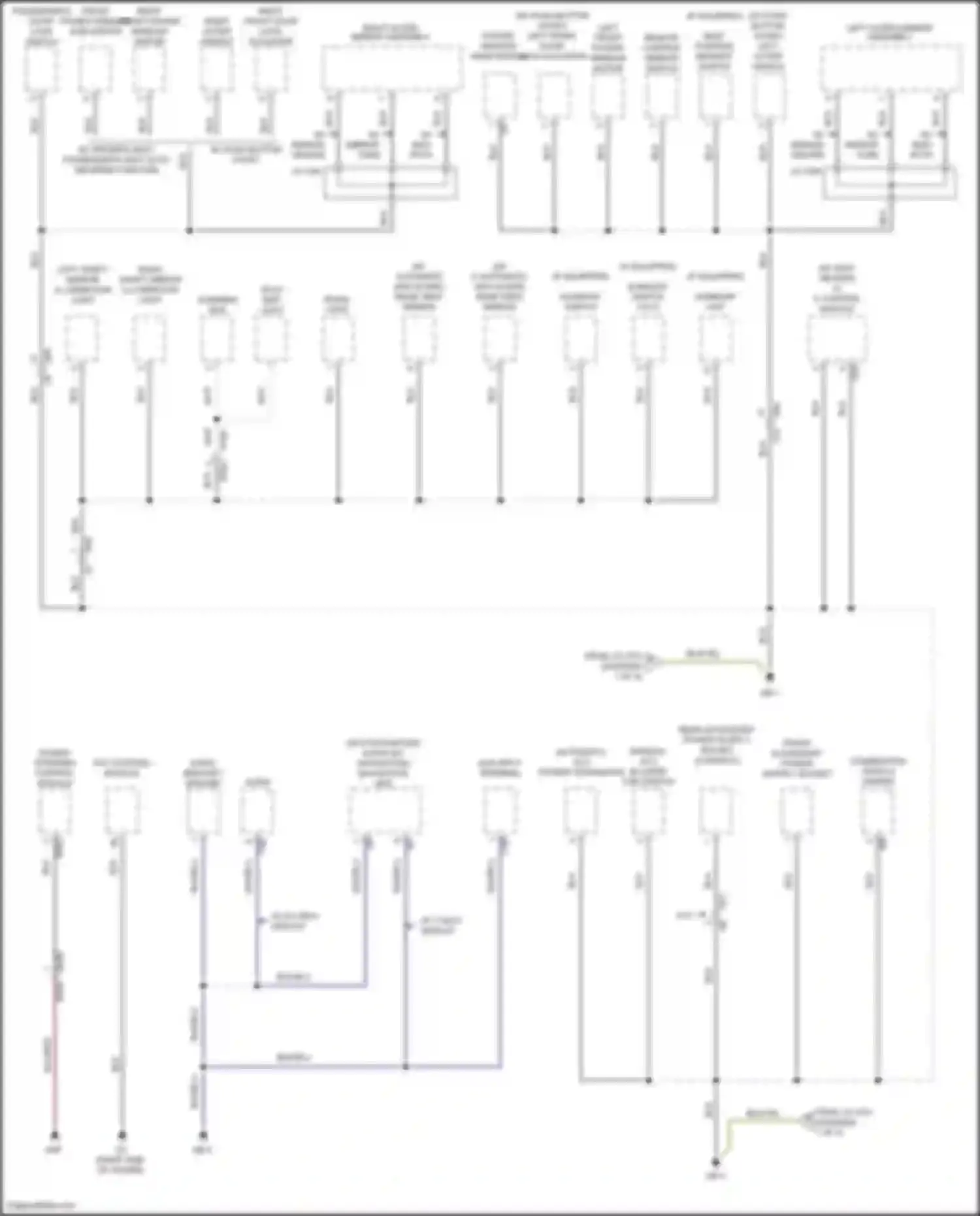 Outback Subaru BS (2014-2018): Ground distribution circuit (3 of 4)