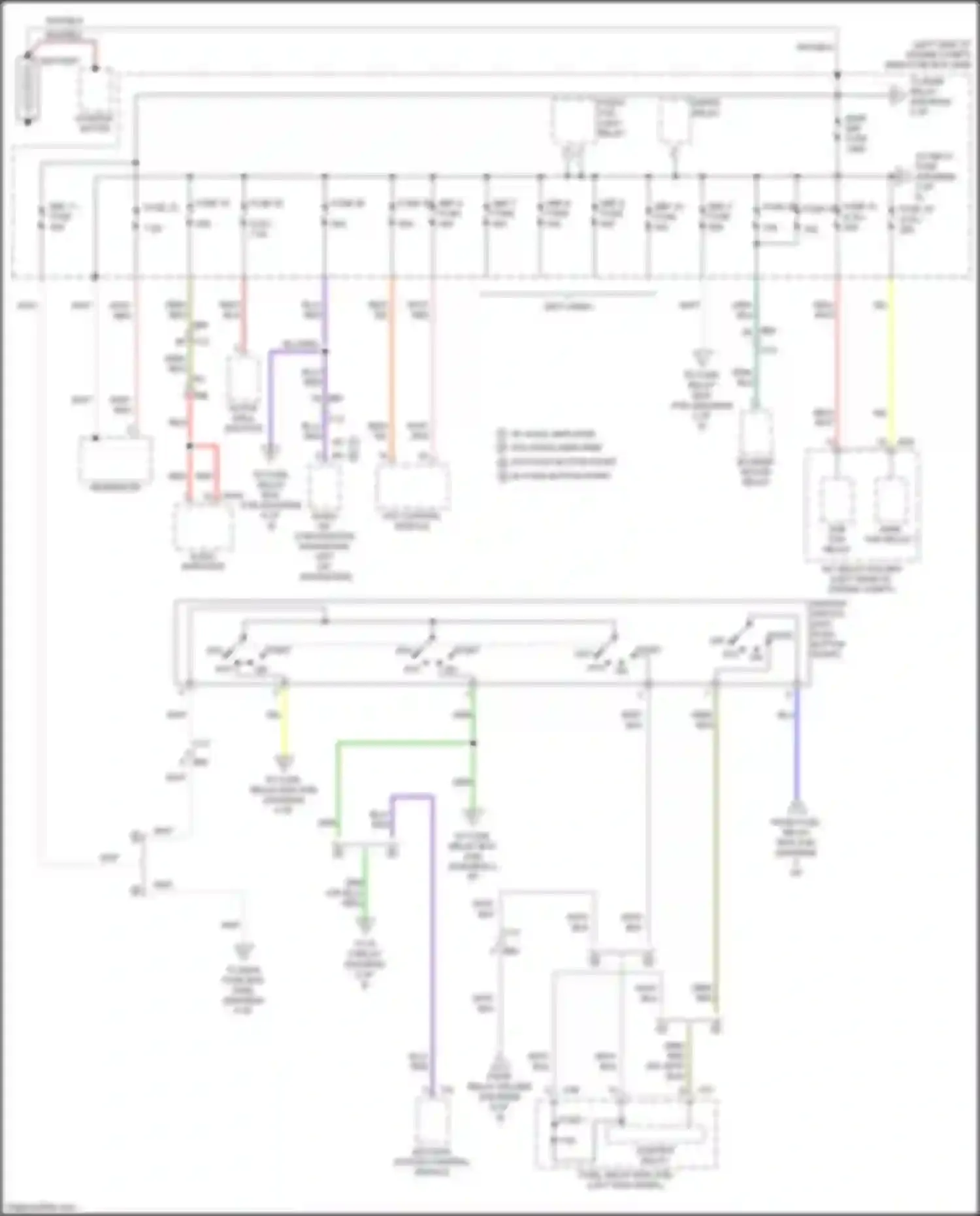Outback Subaru BS (2014-2018): Power distribution circuit (1 of 8)