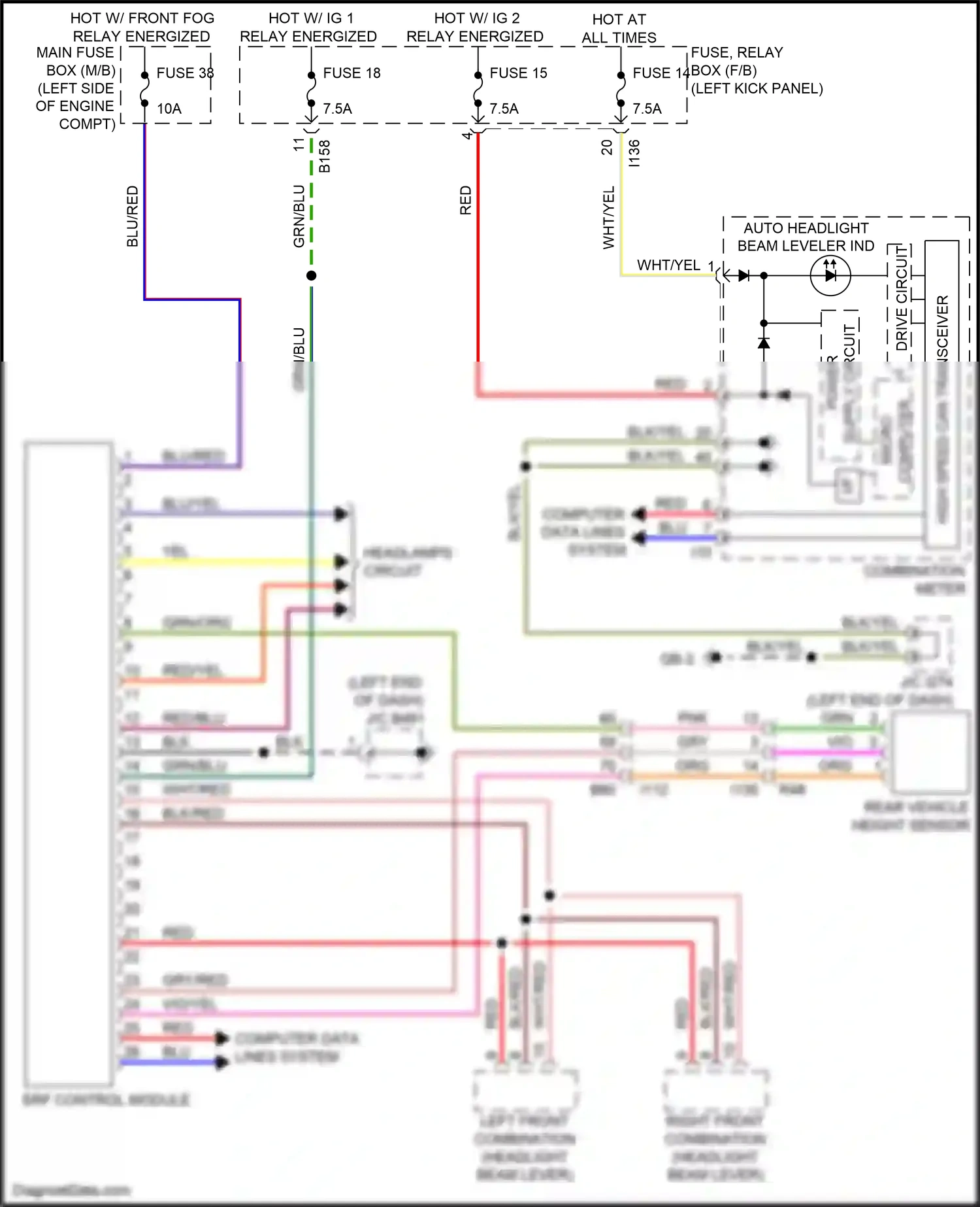 Wiring diagram blk for Subaru Outback BS (2014-2018) (77 of 121)
