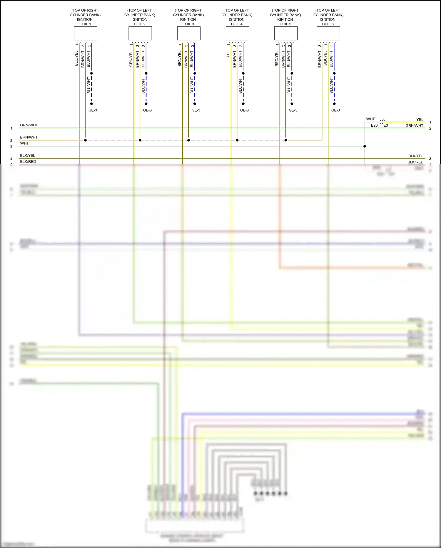 Wiring diagram blu/yel for Subaru Outback BS (2014-2018) (24 of 26)
